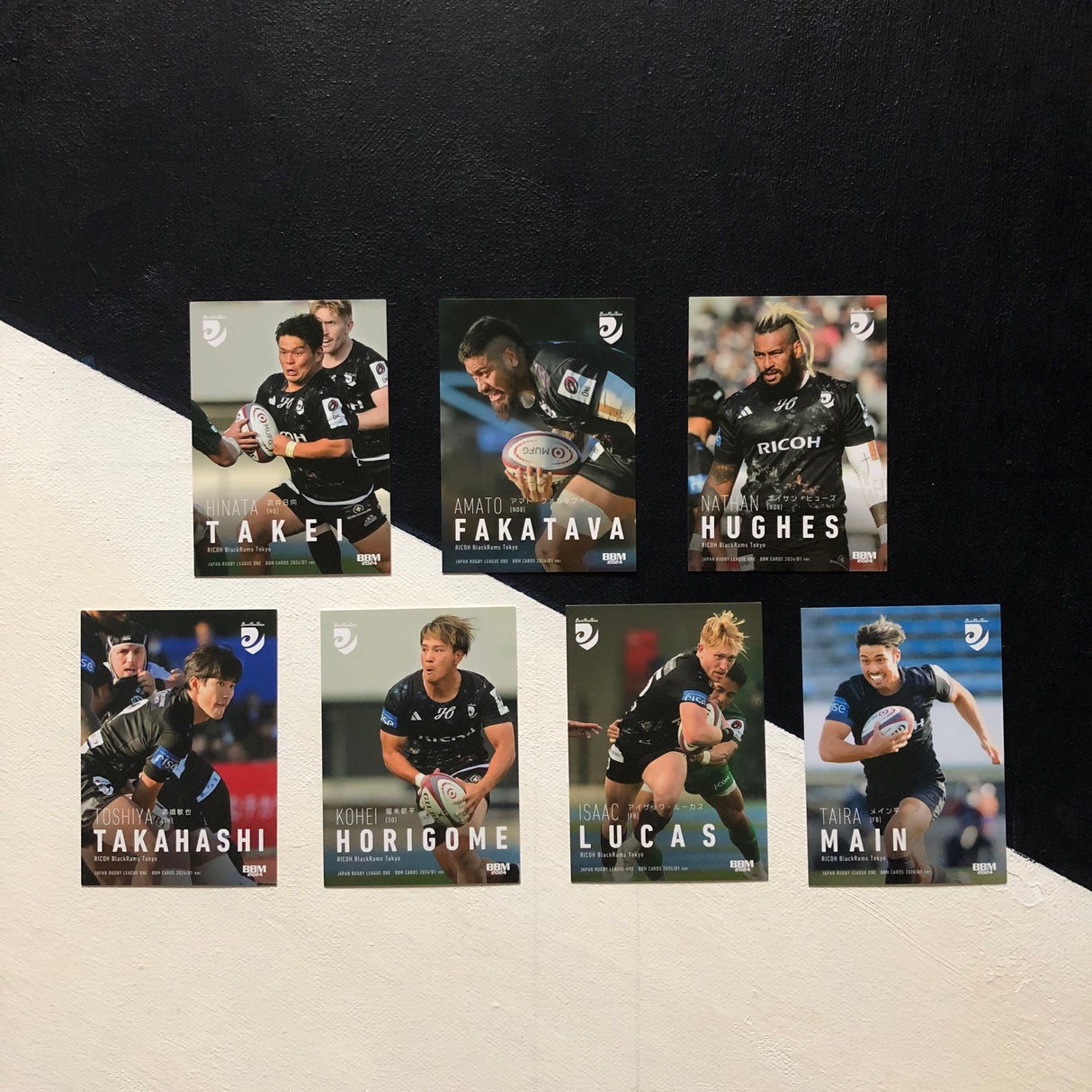 Black Rams 2024 BBM Japan Rugby League One Regular Card Set Underdog Rugby - The Tier 2 Rugby Shop