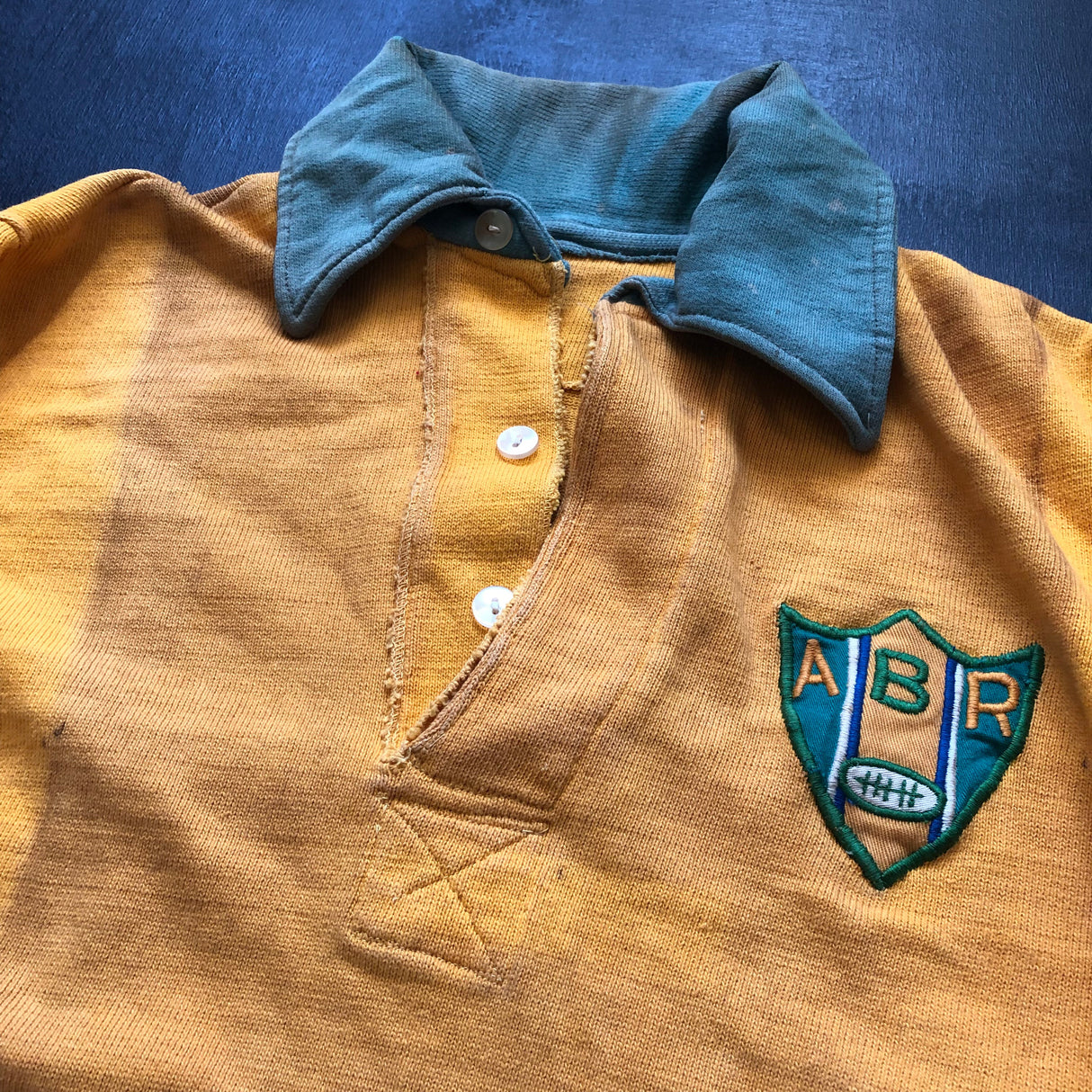 Brazil National Rugby Team Jersey 1970/80's Match Worn Underdog Rugby - The Tier 2 Rugby Shop