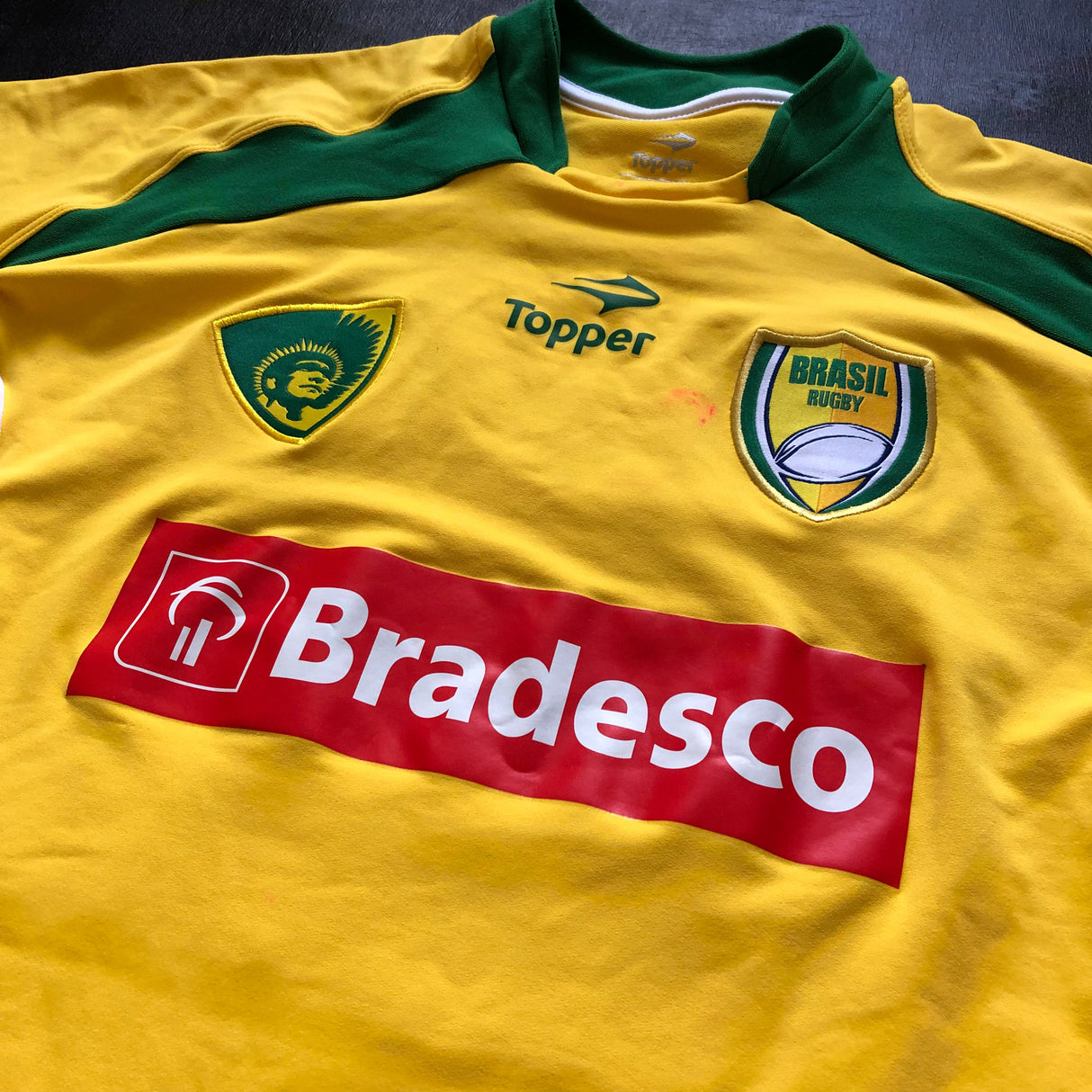 Brazil National Rugby Team Jersey 2013/14 Match Worn Large Underdog Rugby - The Tier 2 Rugby Shop