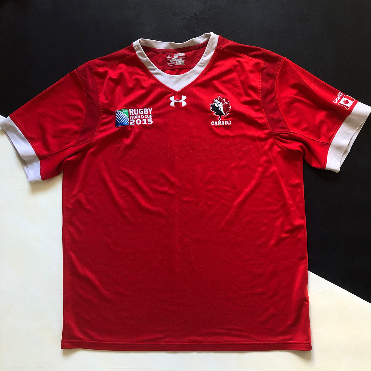 Canada National Rugby Team Jersey 2015 Rugby World Cup 2XL Underdog Rugby - The Tier 2 Rugby Shop