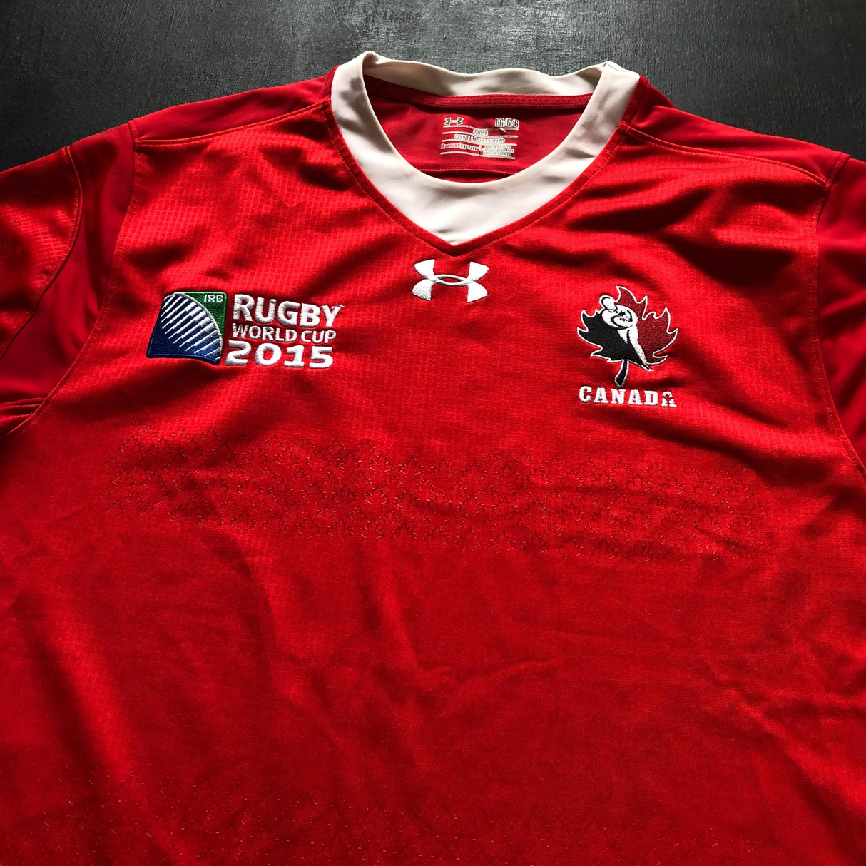 Canada National Rugby Team Jersey 2015 Rugby World Cup Large Underdog Rugby - The Tier 2 Rugby Shop