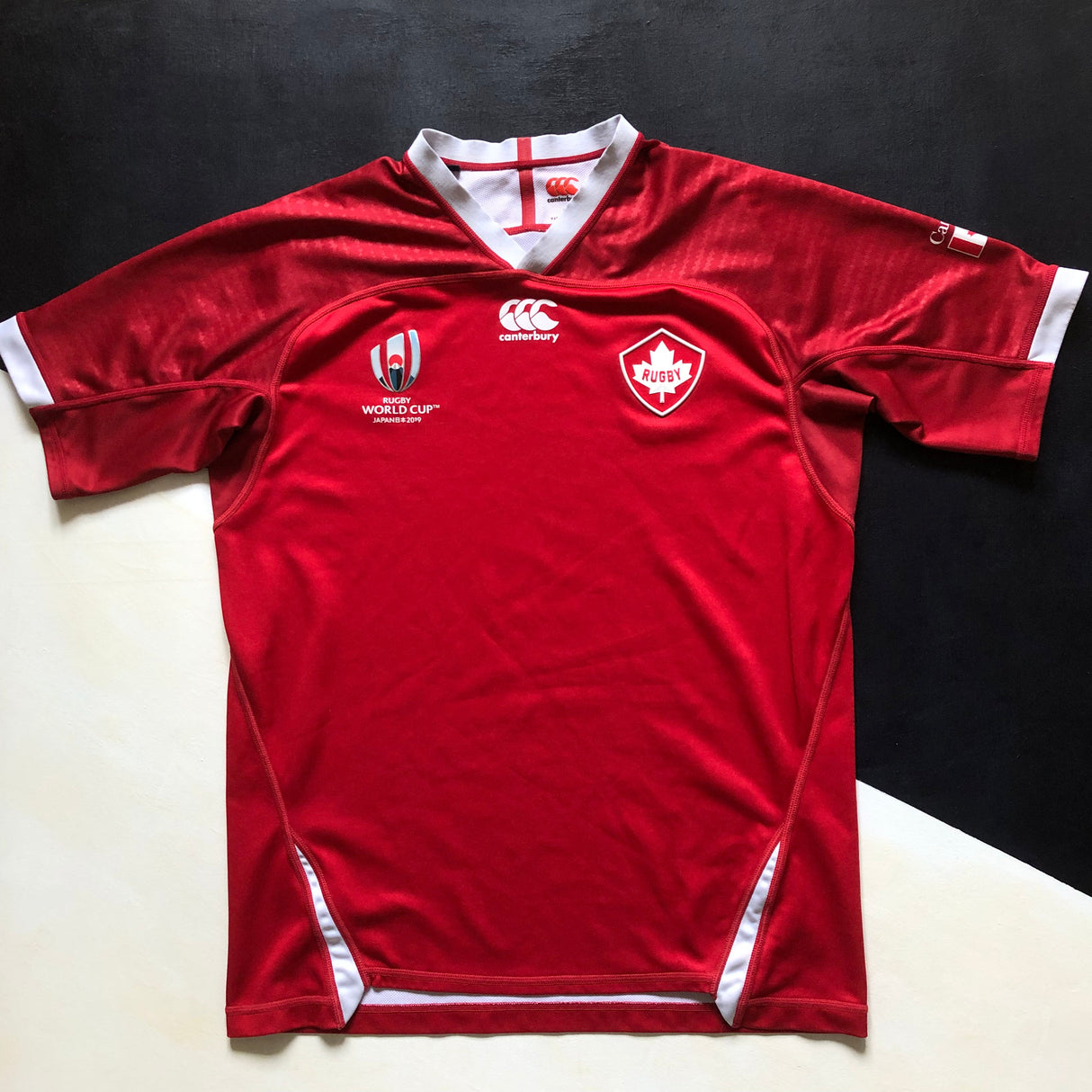 Canada National Rugby Team Jersey 2019 Rugby World Cup Large Underdog Rugby - The Tier 2 Rugby Shop