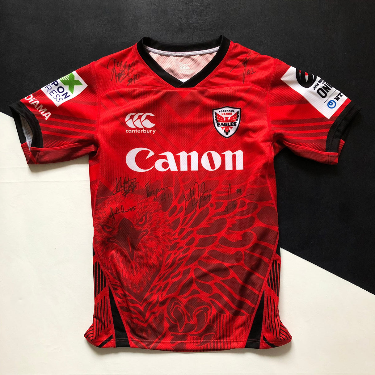 Canon Eagles Rugby Team Jersey 2023 (Japan Rugby League One) Match Worn 3L Underdog Rugby - The Tier 2 Rugby Shop