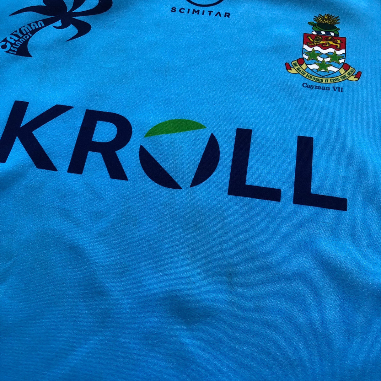 Cayman Islands National Rugby Sevens Team Jersey 2024 Match Worn XL Underdog Rugby - The Tier 2 Rugby Shop