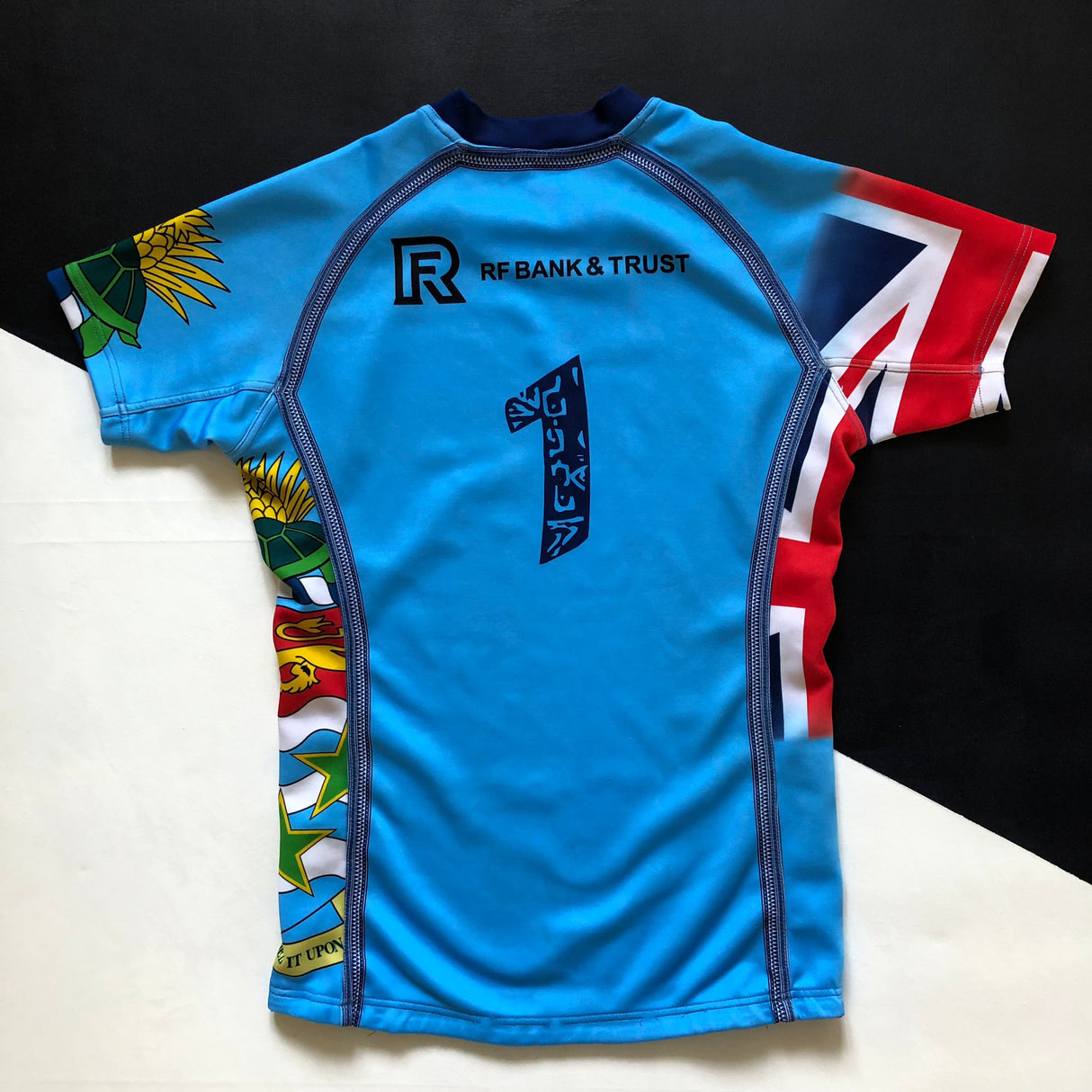 Cayman Islands National Rugby Sevens Team Jersey 2024 Match Worn XL Underdog Rugby - The Tier 2 Rugby Shop