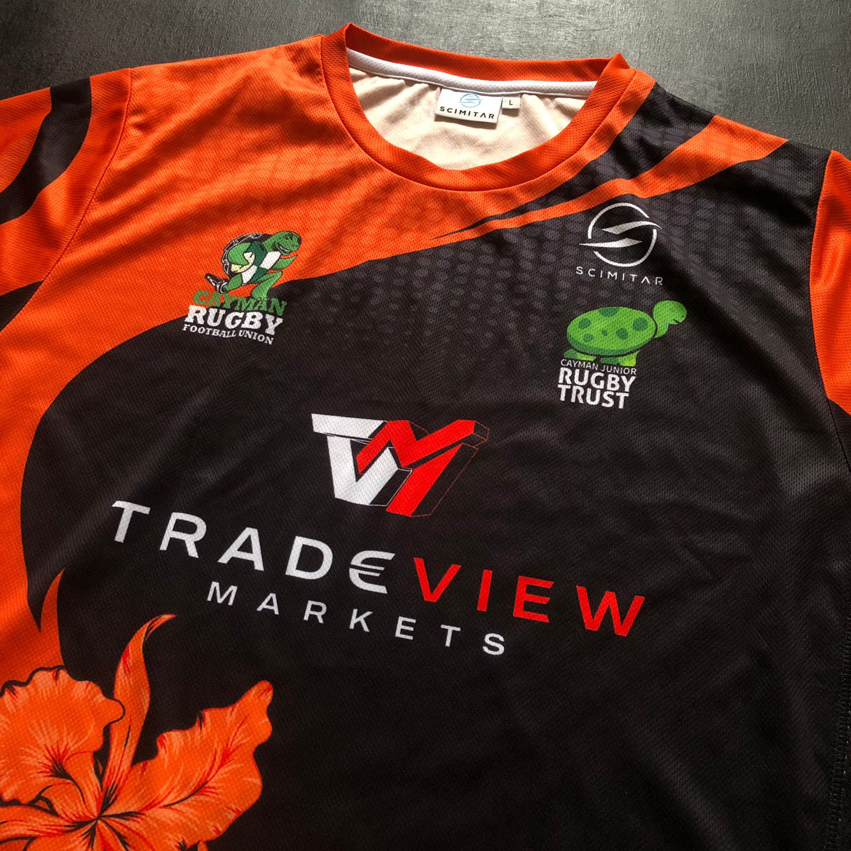 Cayman Islands National Rugby Team Training Tee Large Underdog Rugby - The Tier 2 Rugby Shop