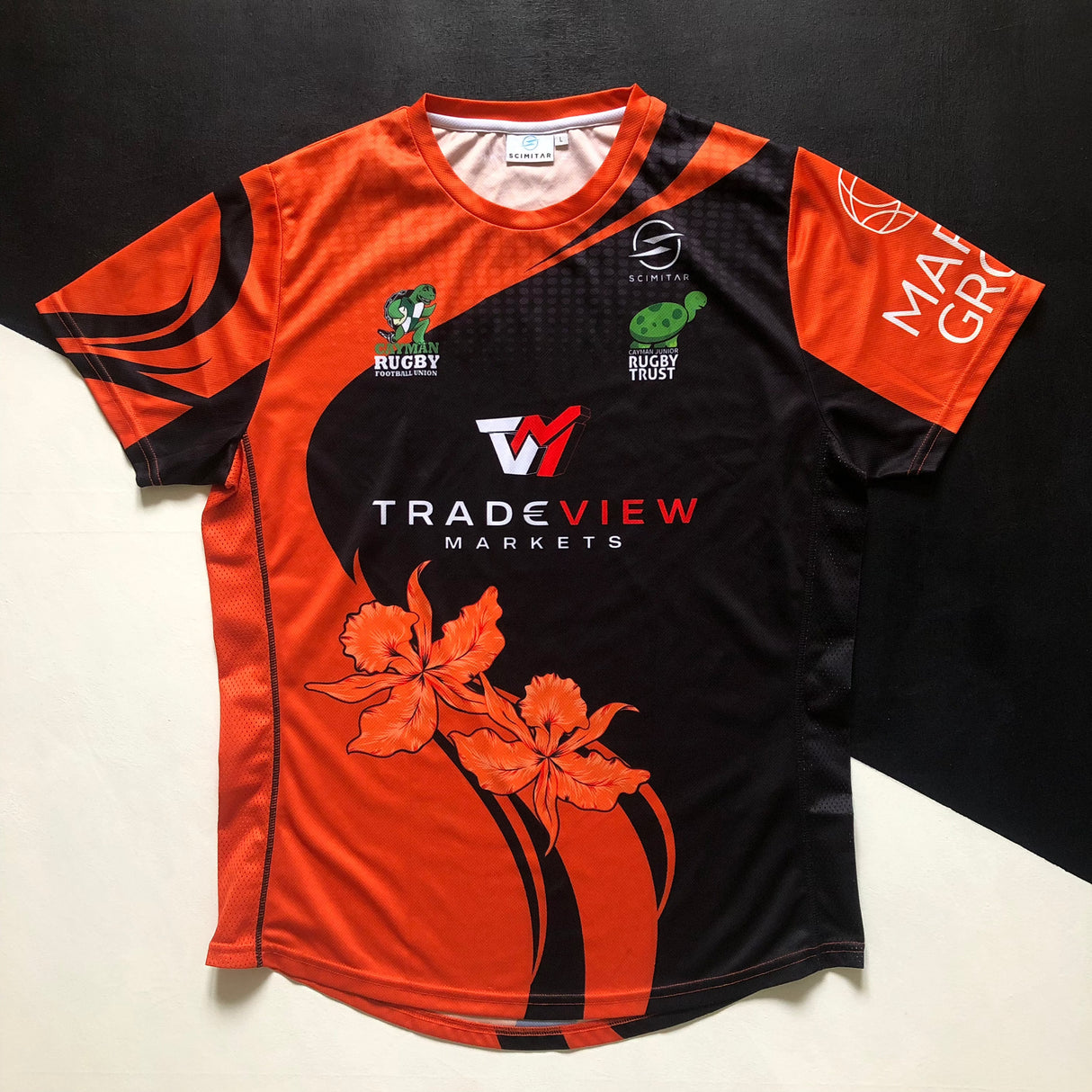 Cayman Islands National Rugby Team Training Tee Large Underdog Rugby - The Tier 2 Rugby Shop