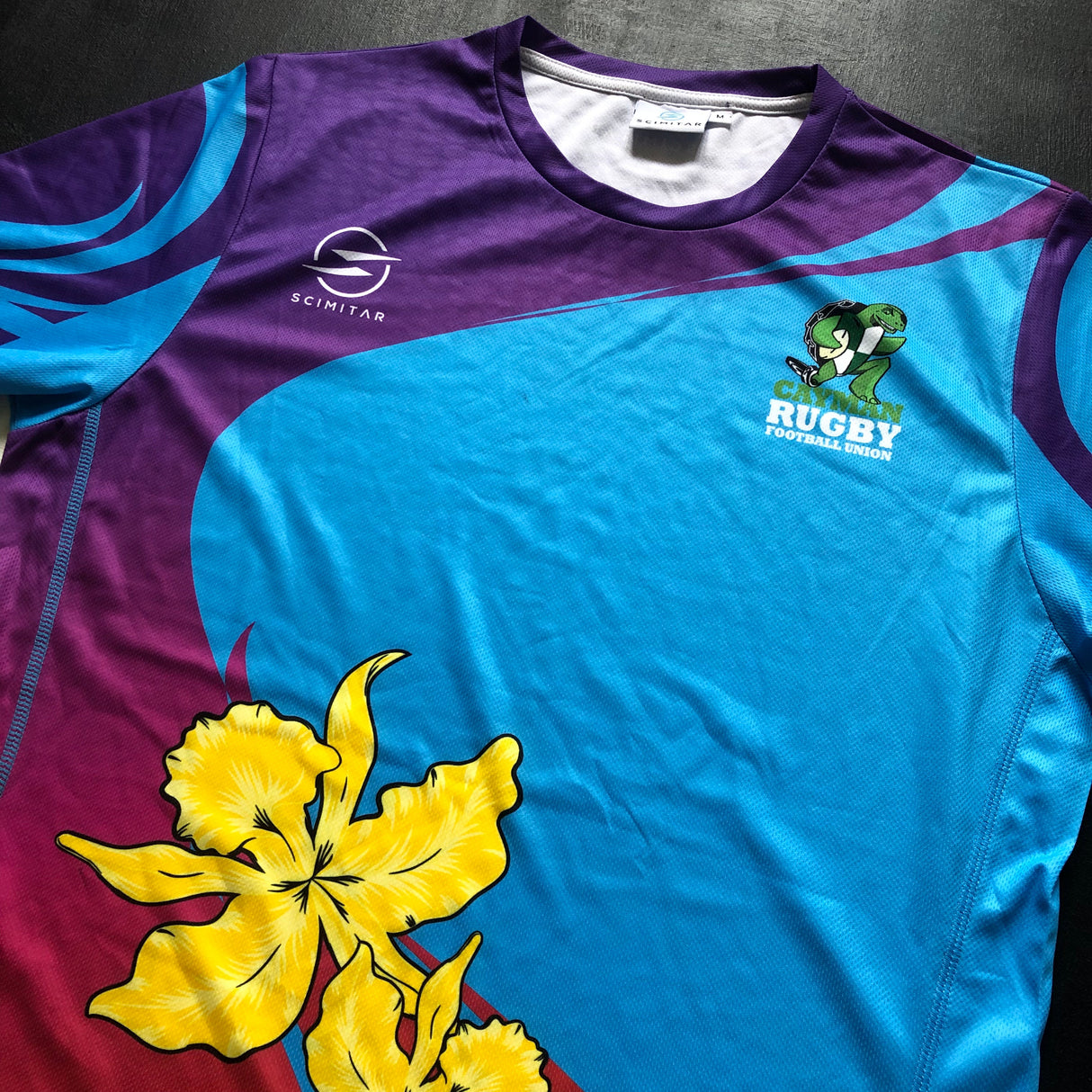 Cayman Islands National Rugby Team Training Tee Medium Underdog Rugby - The Tier 2 Rugby Shop