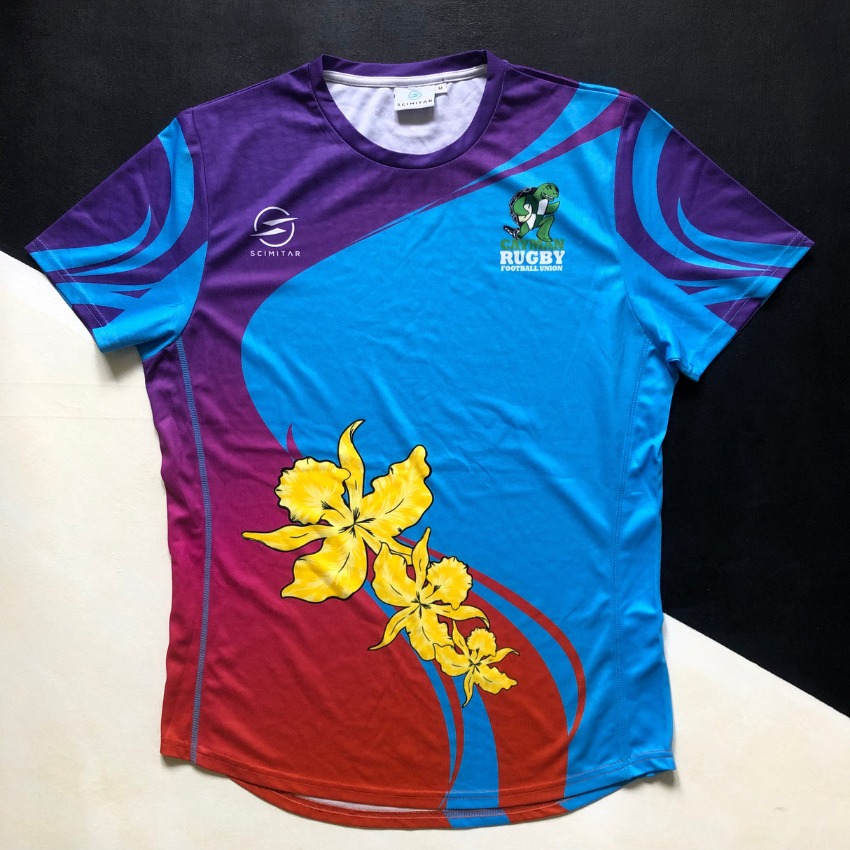 Cayman Islands National Rugby Team Training Tee Medium Underdog Rugby - The Tier 2 Rugby Shop