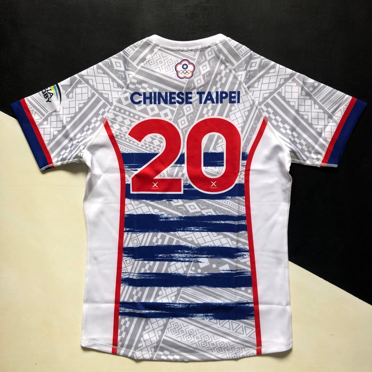 Chinese Taipei (Taiwan) National Rugby Team Jersey 2023 Away Player Issue Large Underdog Rugby - The Tier 2 Rugby Shop