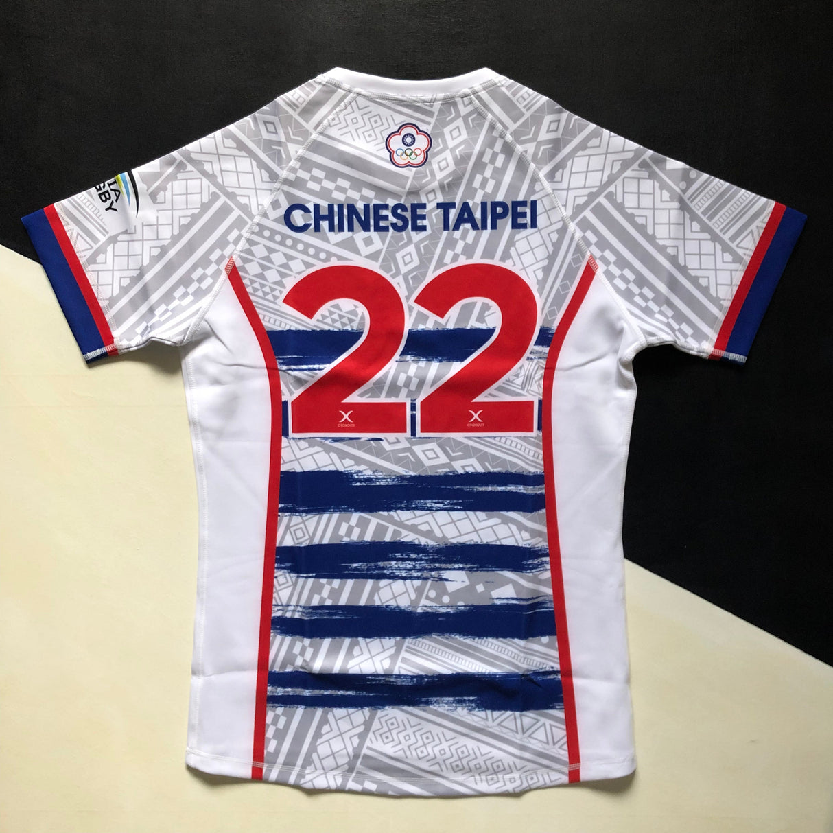 Chinese Taipei (Taiwan) National Rugby Team Jersey 2023 Away Player Issue Medium Underdog Rugby - The Tier 2 Rugby Shop