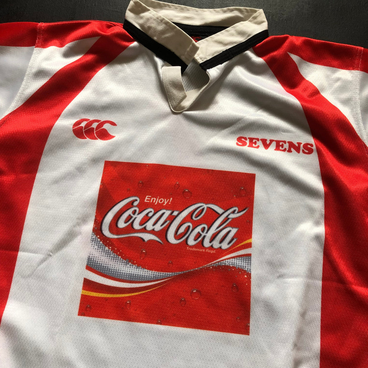 Coca Cola Red Sparks Sevens Rugby Team Jersey Match Worn 2007 Large Underdog Rugby - The Tier 2 Rugby Shop