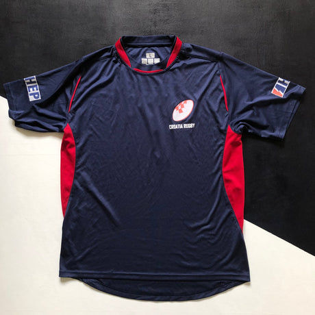 Croatia National Rugby Sevens Team Training Tee Large Underdog Rugby - The Tier 2 Rugby Shop