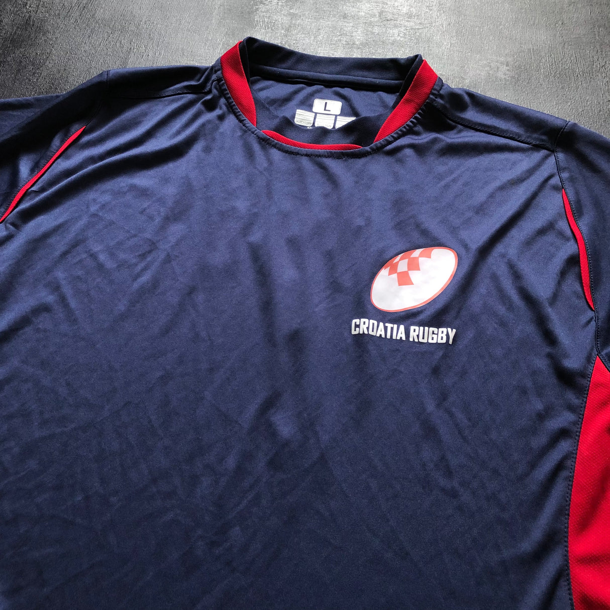 Croatia National Rugby Sevens Team Training Tee Large Underdog Rugby - The Tier 2 Rugby Shop