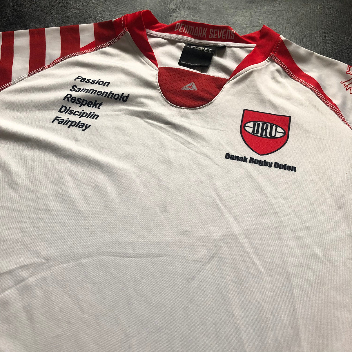 Denmark National Rugby Sevens Team Jersey 2016 Away XL Underdog Rugby - The Tier 2 Rugby Shop