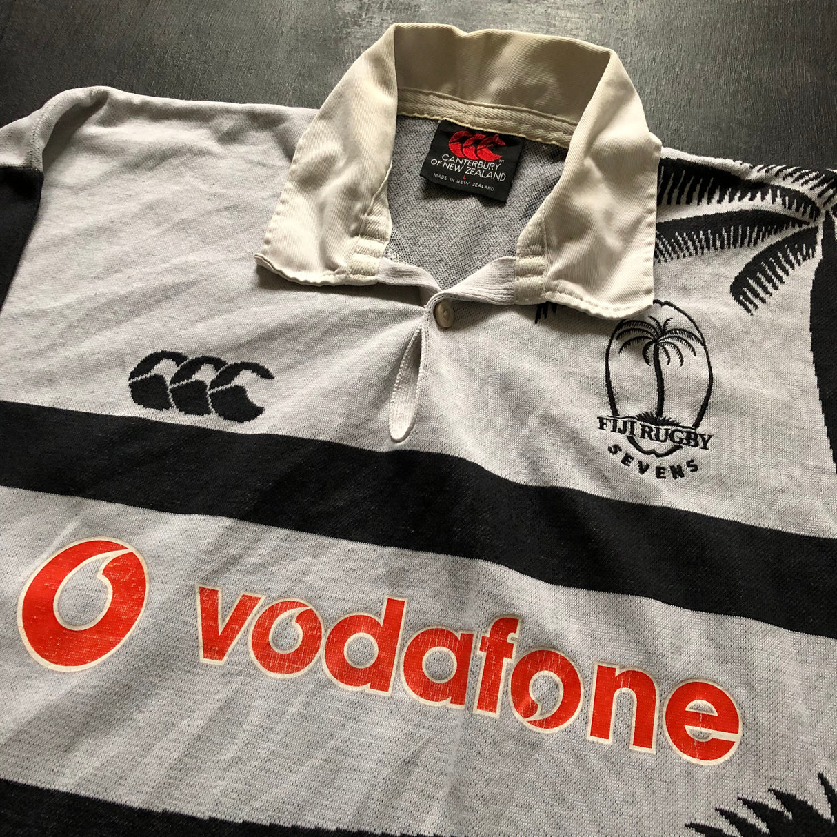 Fiji National Rugby Sevens Team Jersey 1999 Temex Large Underdog Rugby - The Tier 2 Rugby Shop