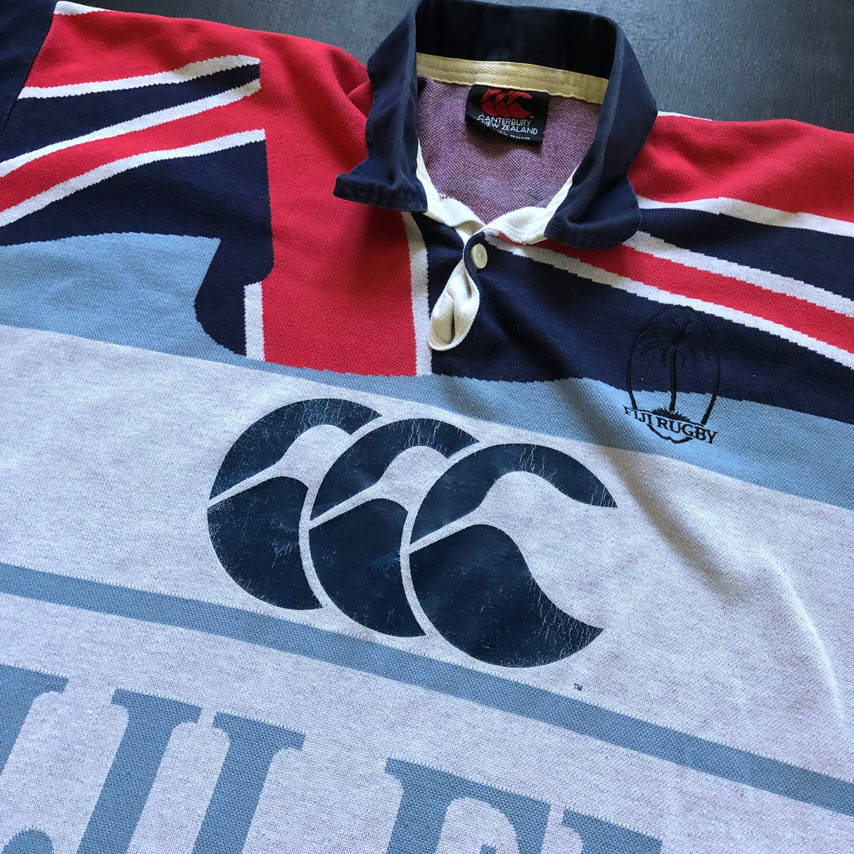 Fiji National Rugby Team Jersey 2002 Temex XL Underdog Rugby - The Tier 2 Rugby Shop