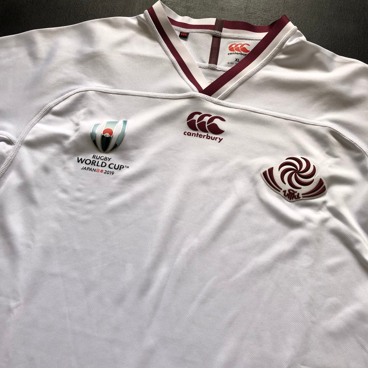 Georgia National Rugby Team Jersey 2019 Rugby World Cup Away XL Underdog Rugby - The Tier 2 Rugby Shop