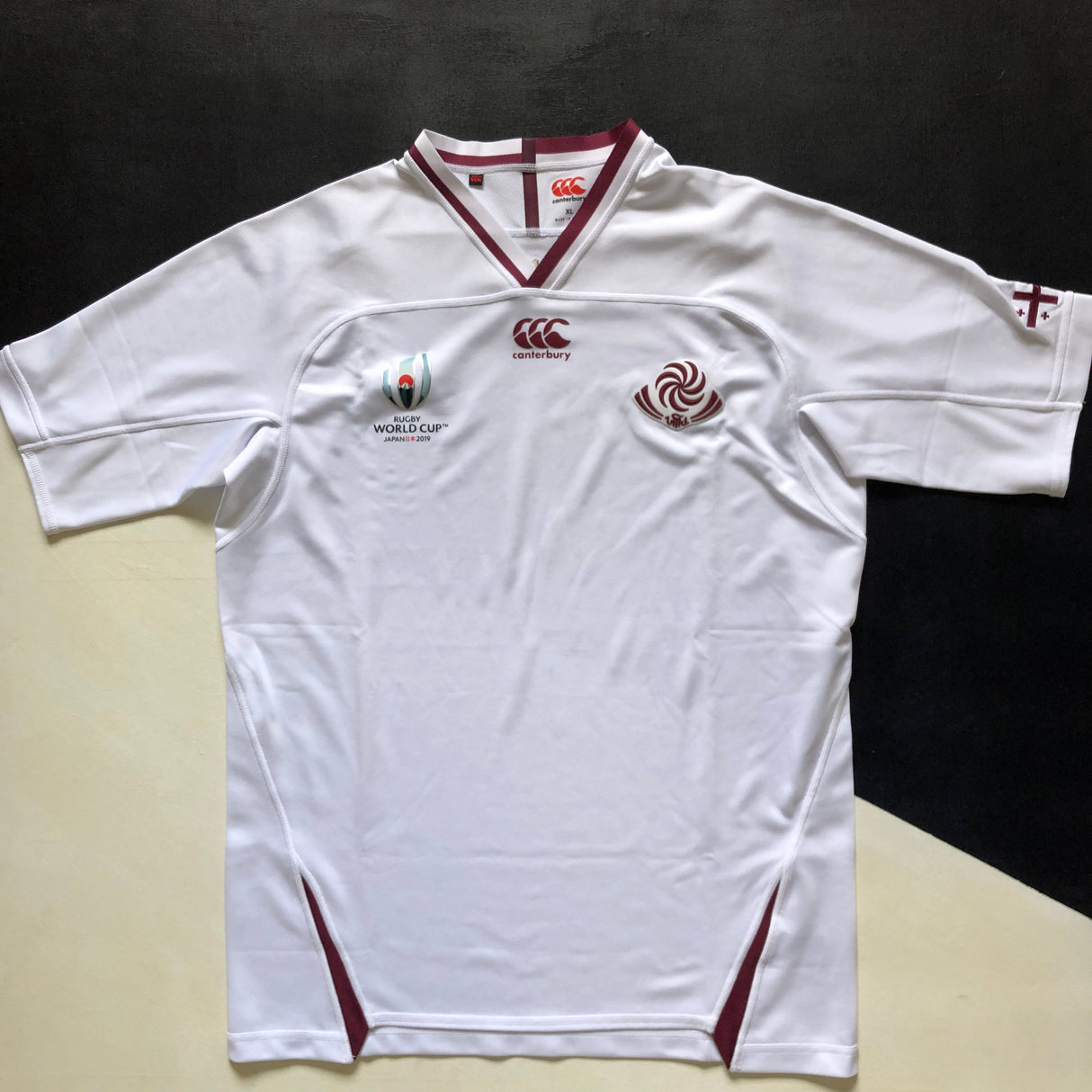Georgia National Rugby Team Jersey 2019 Rugby World Cup Away XL Underdog Rugby - The Tier 2 Rugby Shop
