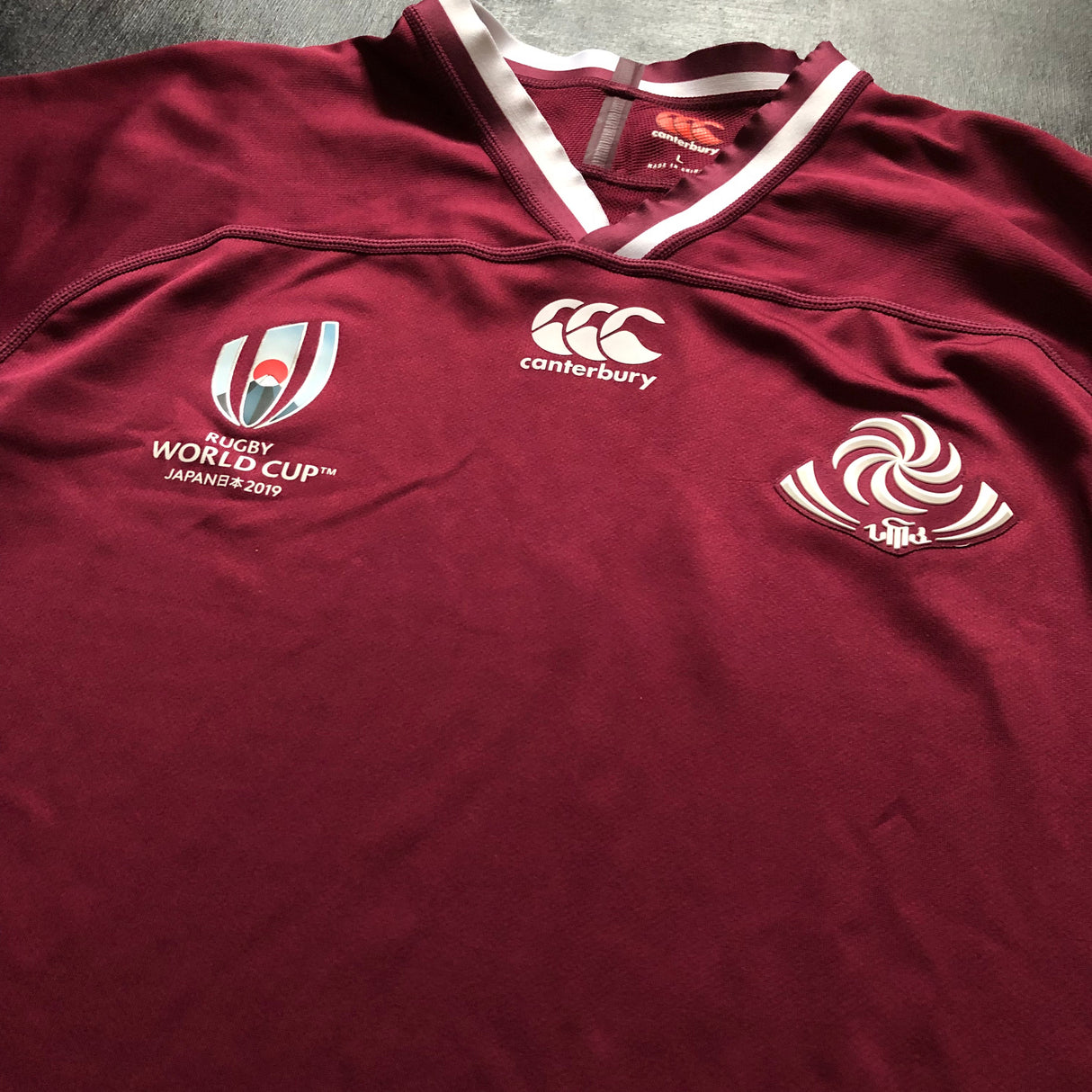 Georgia National Rugby Team Jersey 2019 Rugby World Cup Large Underdog Rugby - The Tier 2 Rugby Shop