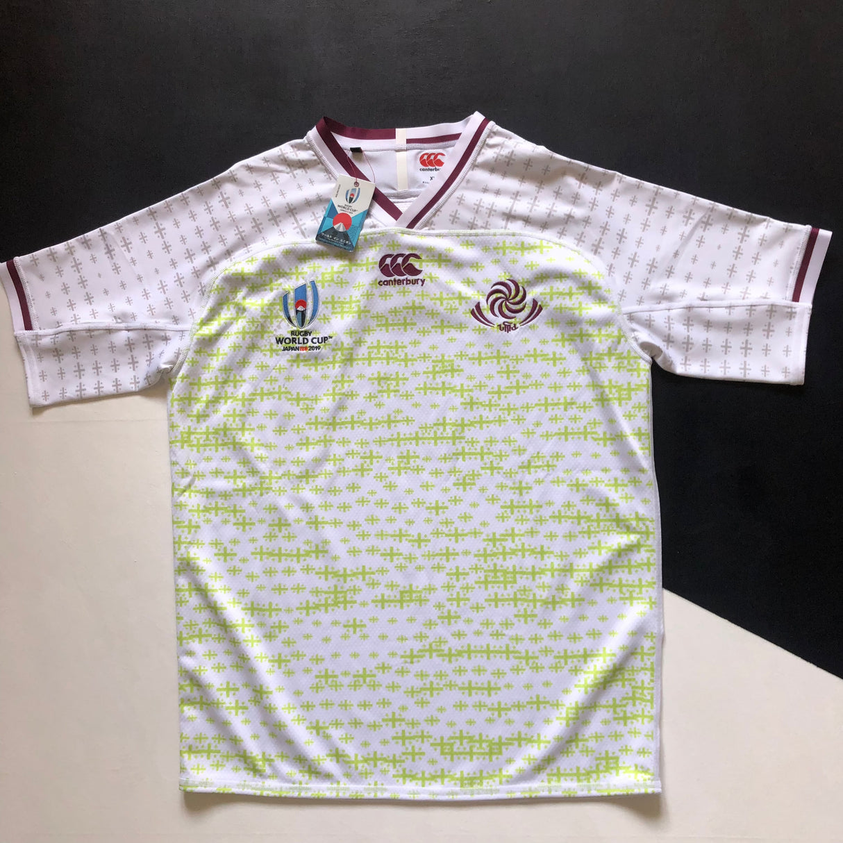 Georgia National Rugby Team Training Jersey 2019 Rugby World Cup Player Issue XL with Tags Underdog Rugby - The Tier 2 Rugby Shop
