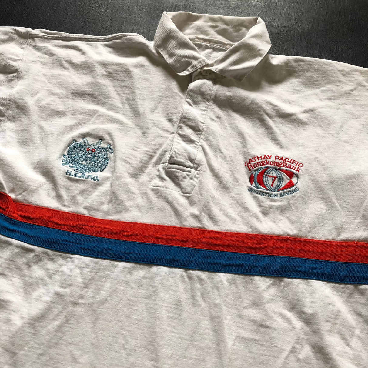 Hong Kong National Rugby Sevens Team Jersey 1980's Medium Underdog Rugby - The Tier 2 Rugby Shop