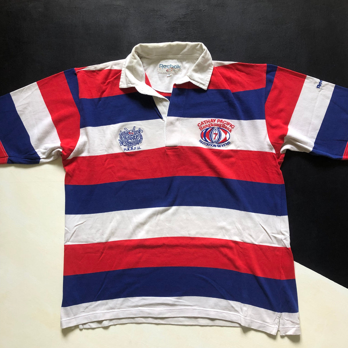 Hong Kong National Rugby Sevens Team Jersey 1990 Large Underdog Rugby - The Tier 2 Rugby Shop