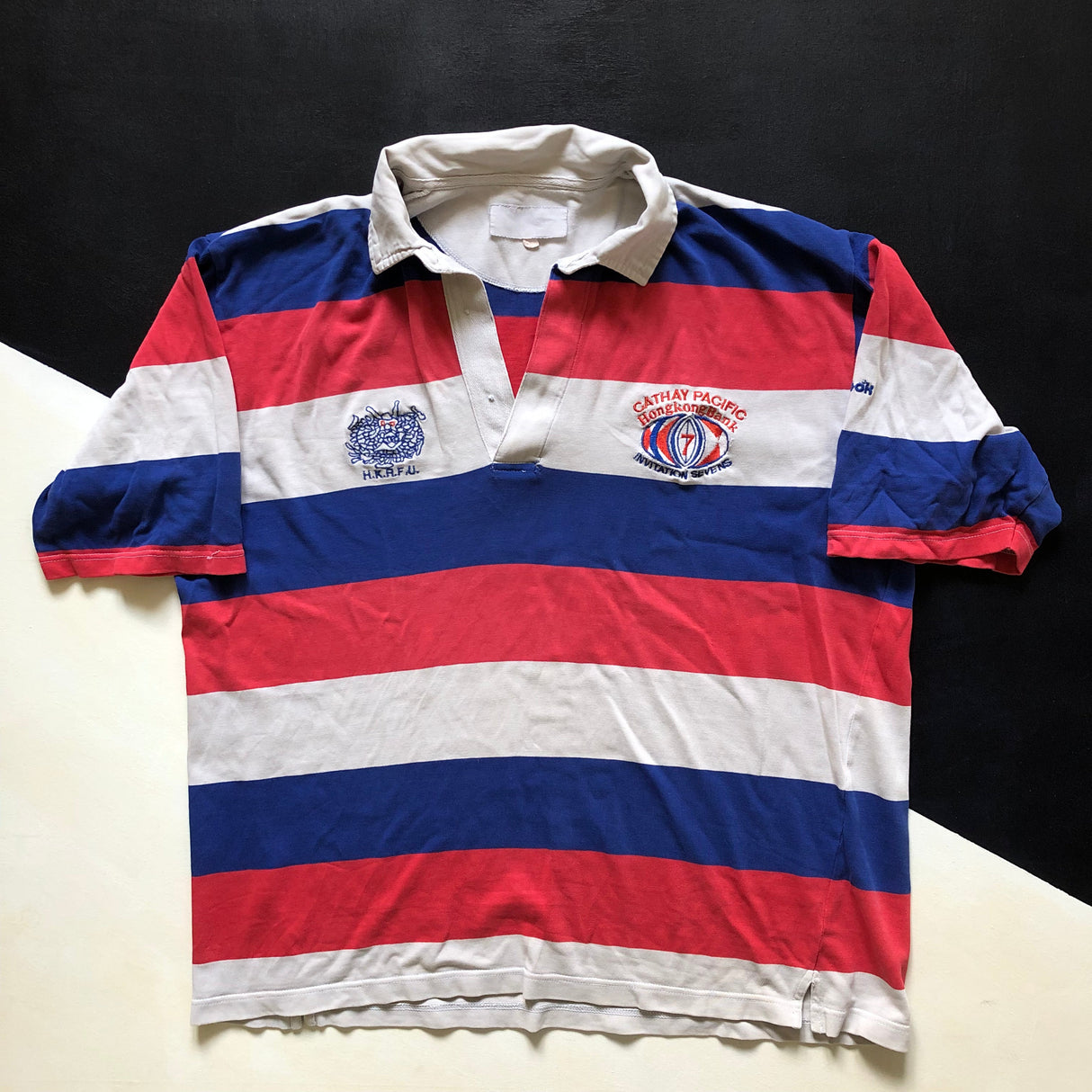 Hong Kong National Rugby Sevens Team Jersey 1990 Large Underdog Rugby - The Tier 2 Rugby Shop