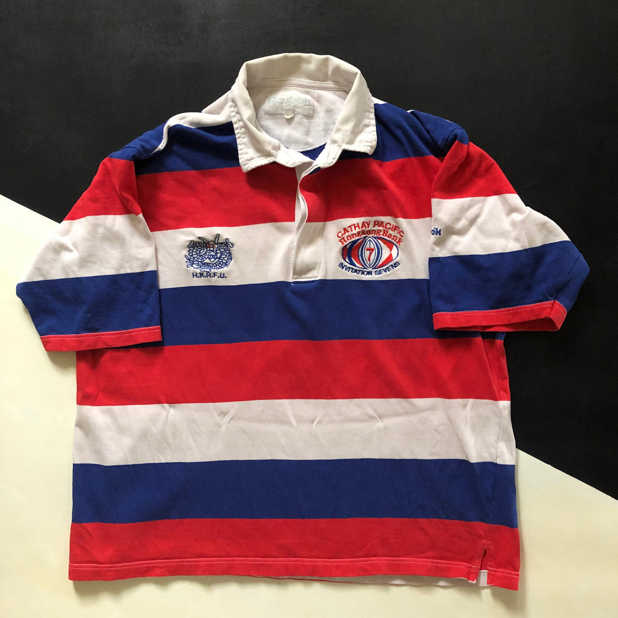 Hong Kong National Rugby Sevens Team Jersey 1990 Large Underdog Rugby - The Tier 2 Rugby Shop
