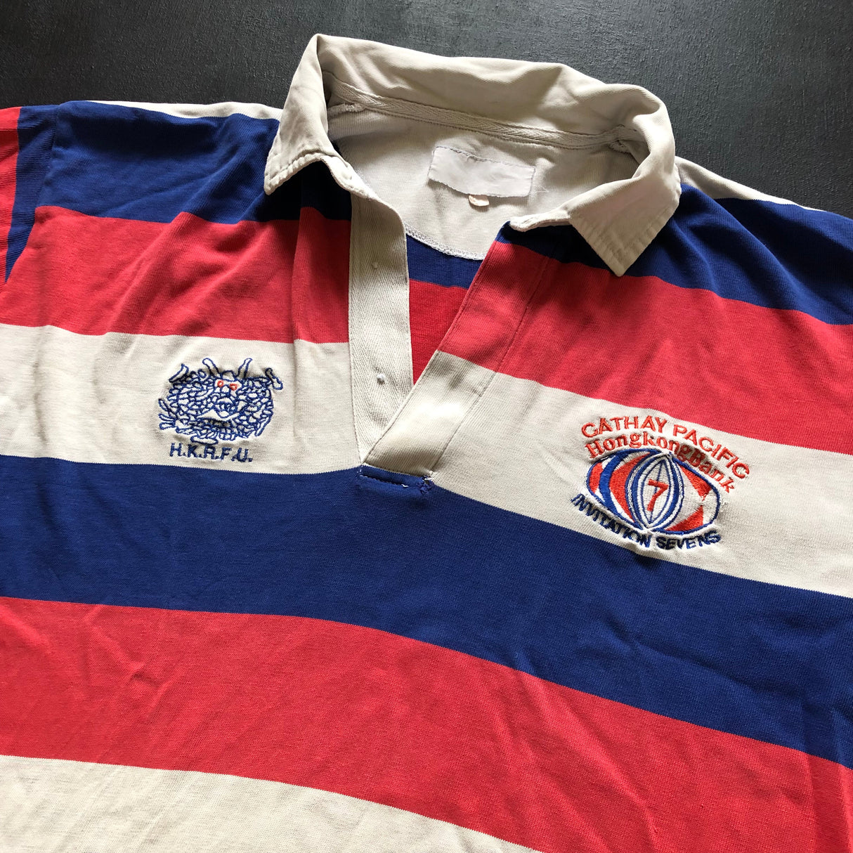 Hong Kong National Rugby Sevens Team Jersey 1990 Large Underdog Rugby - The Tier 2 Rugby Shop