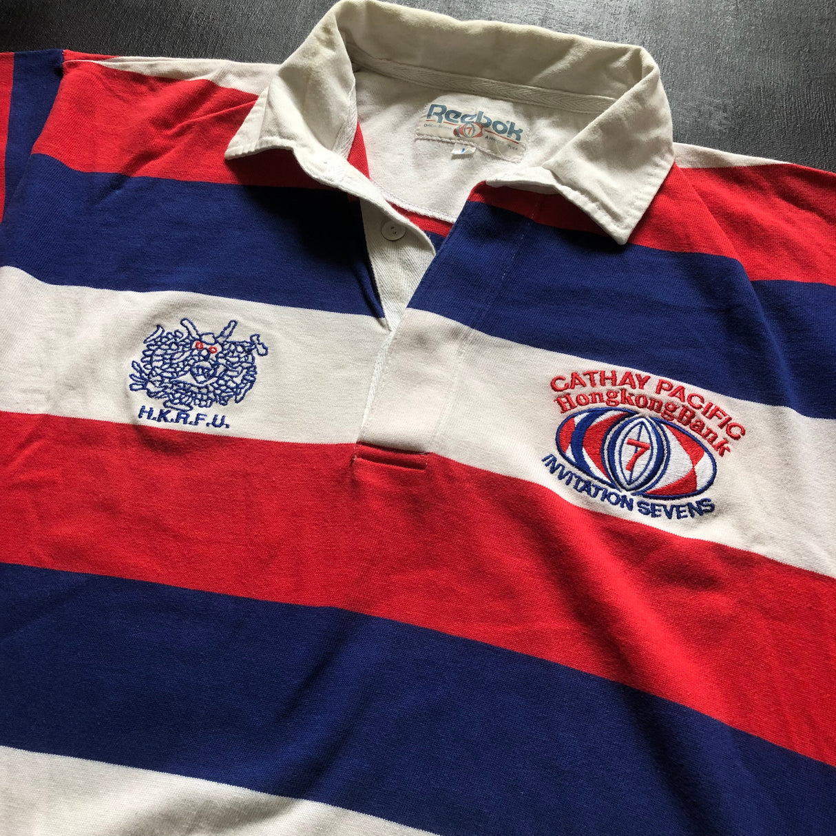 Hong Kong National Rugby Sevens Team Jersey 1990 Large Underdog Rugby - The Tier 2 Rugby Shop