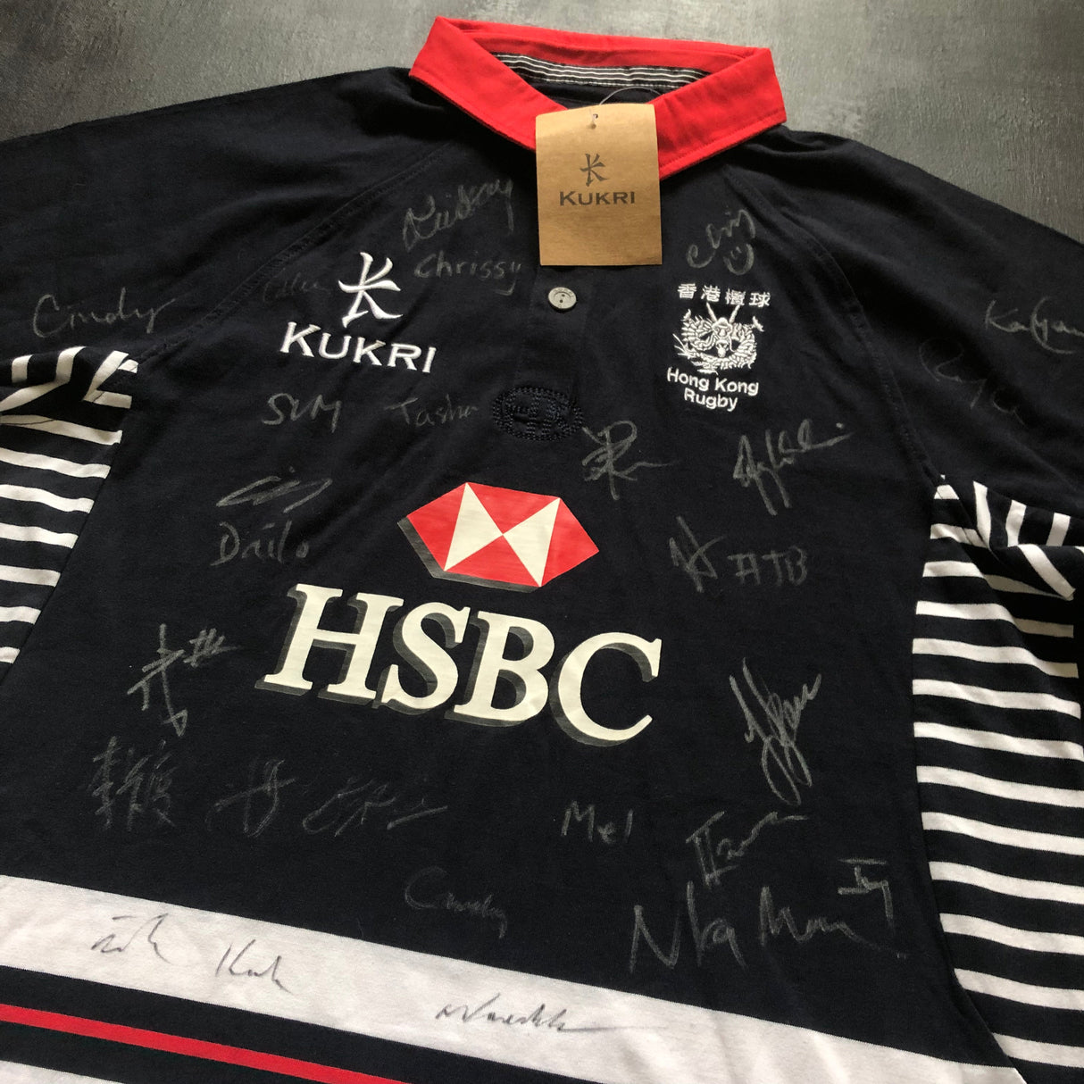 Hong Kong National Rugby Sevens Team Supporter Jersey 2017 Medium Signed with Tags Underdog Rugby - The Tier 2 Rugby Shop