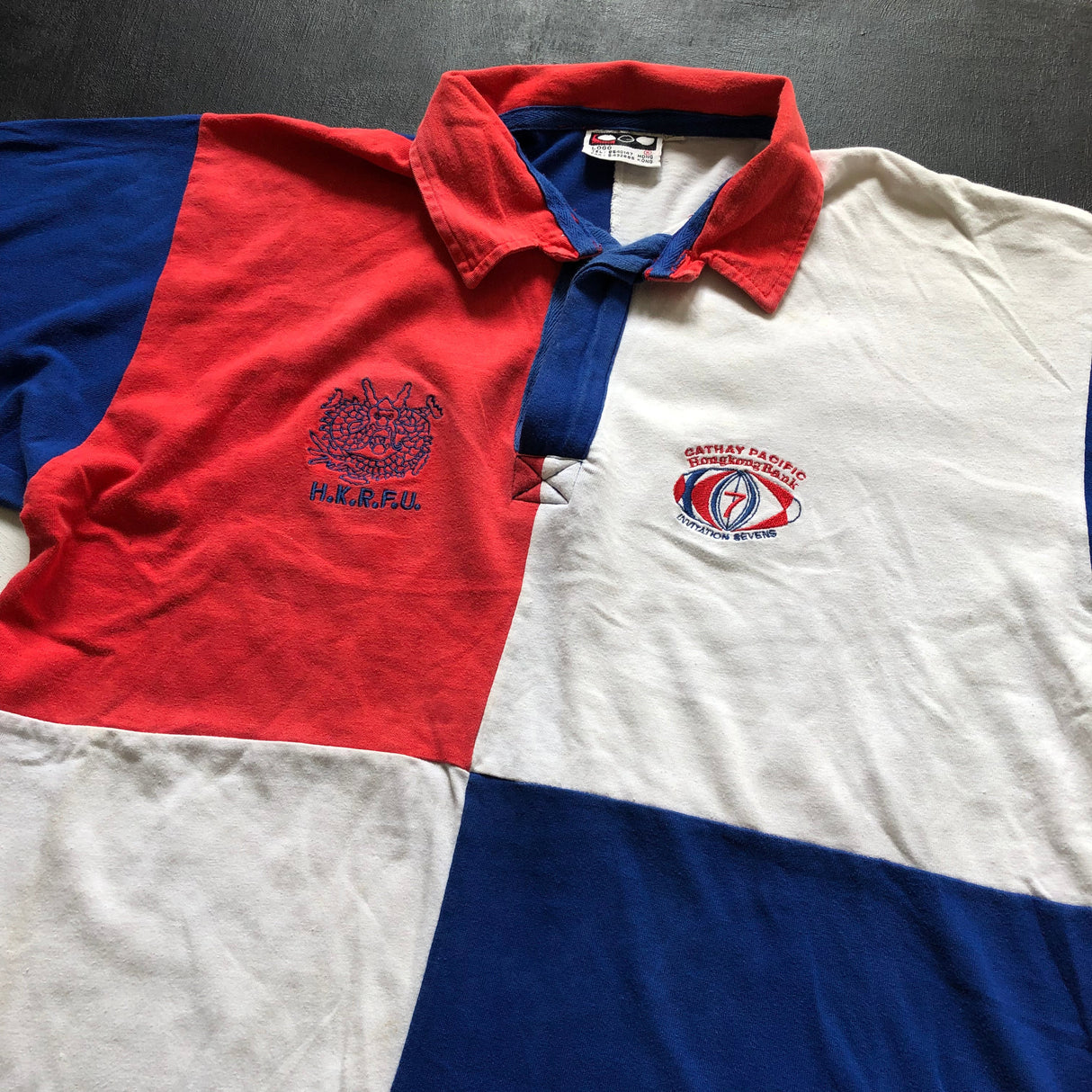 Hong Kong National Rugby Sevens Team Supporters Jersey 1990's 2XL Underdog Rugby - The Tier 2 Rugby Shop