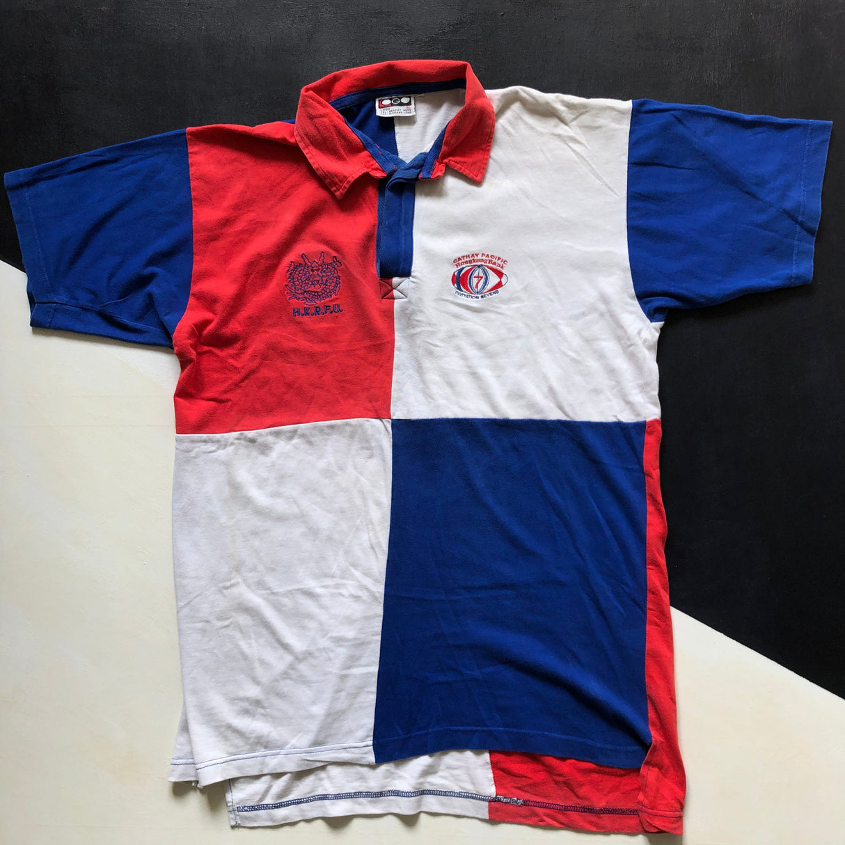 Hong Kong National Rugby Sevens Team Supporters Jersey 1990's 2XL Underdog Rugby - The Tier 2 Rugby Shop