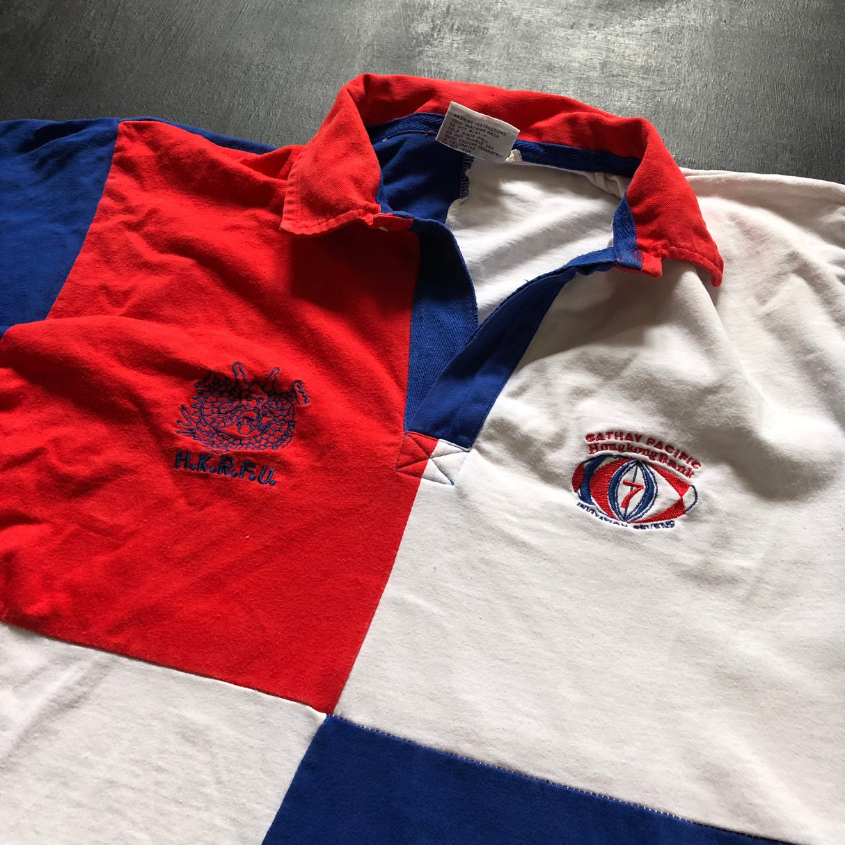 Hong Kong National Rugby Sevens Team Supporters Jersey 1991 Large Underdog Rugby - The Tier 2 Rugby Shop