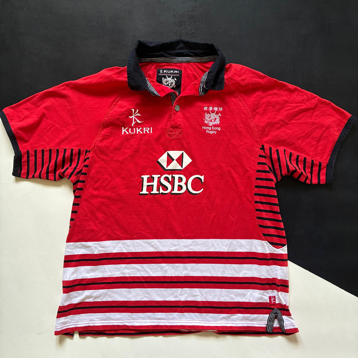 Hong Kong National Rugby Sevens Team Supporters Jersey 2017 Away XL Underdog Rugby - The Tier 2 Rugby Shop