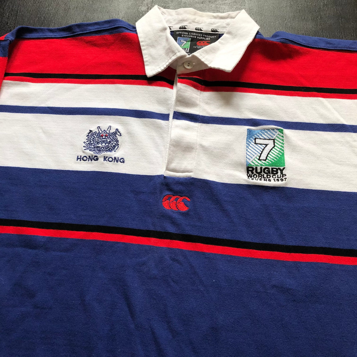 Hong Kong National Rugby Team Supporters Jersey 1997 Large Underdog Rugby - The Tier 2 Rugby Shop