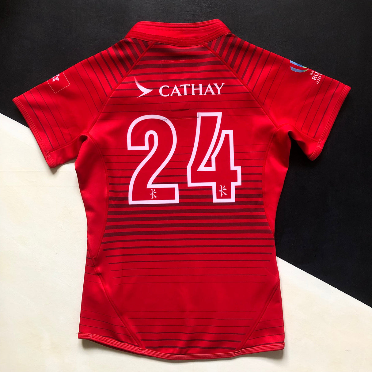 Hong Kong National Rugby Team U20's Jersey 2023 Away Match Worn Large Underdog Rugby - The Tier 2 Rugby Shop