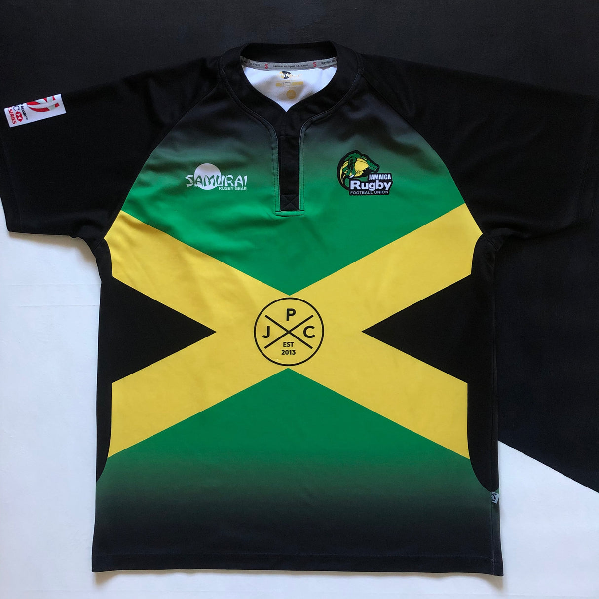 Jamaica National Rugby Sevens Team Jersey 2017 2XL Underdog Rugby - The Tier 2 Rugby Shop