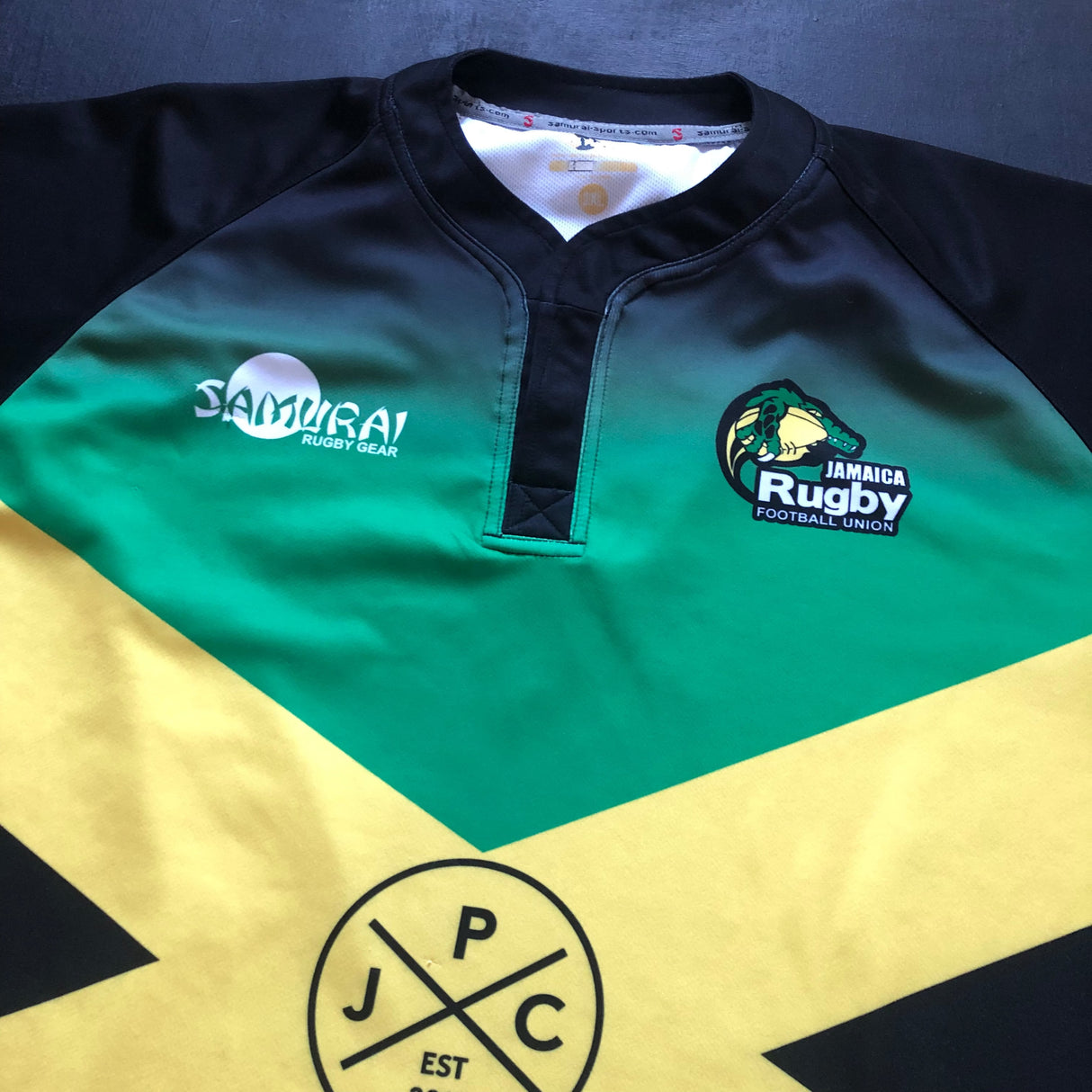 Jamaica National Rugby Sevens Team Jersey 2017 2XL Underdog Rugby - The Tier 2 Rugby Shop