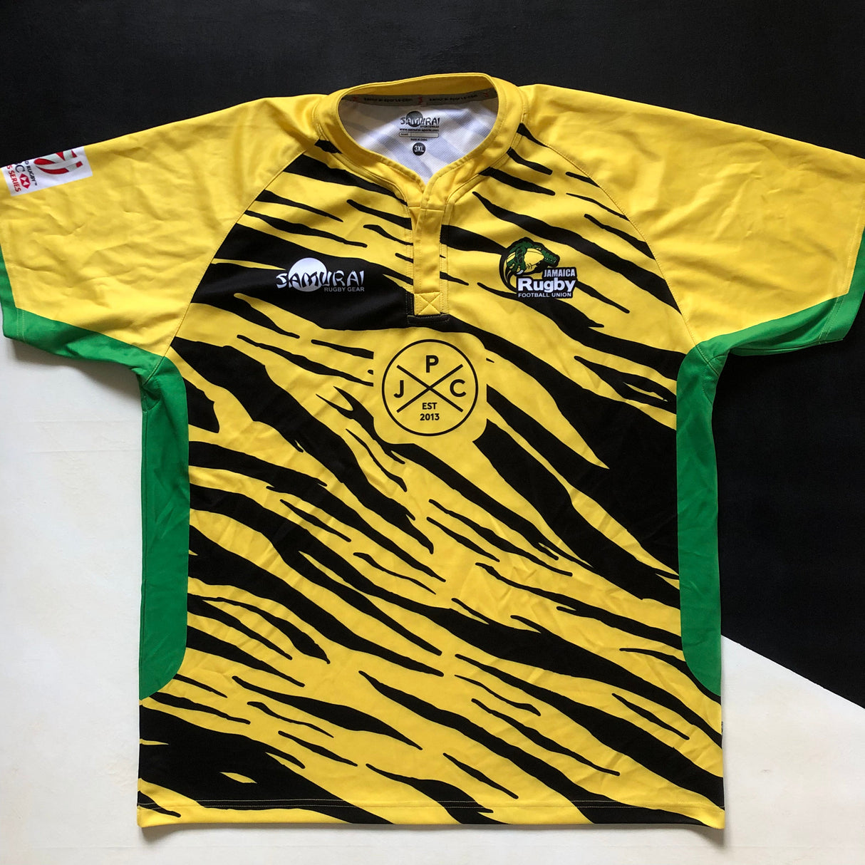 Jamaica National Rugby Sevens Team Jersey 2017/18 3XL Underdog Rugby - The Tier 2 Rugby Shop