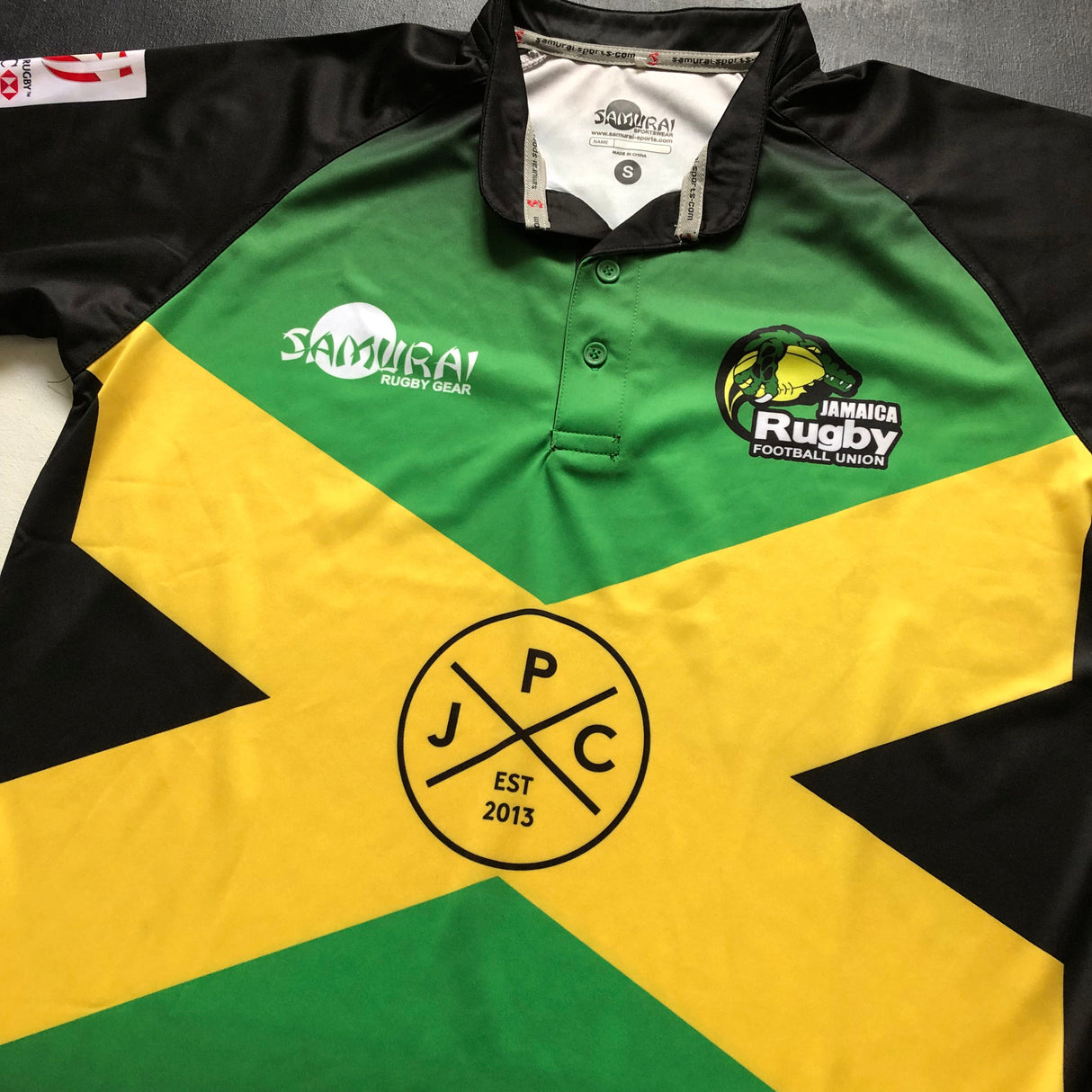 Jamaica National Rugby Team Training Polo Small Underdog Rugby - The Tier 2 Rugby Shop