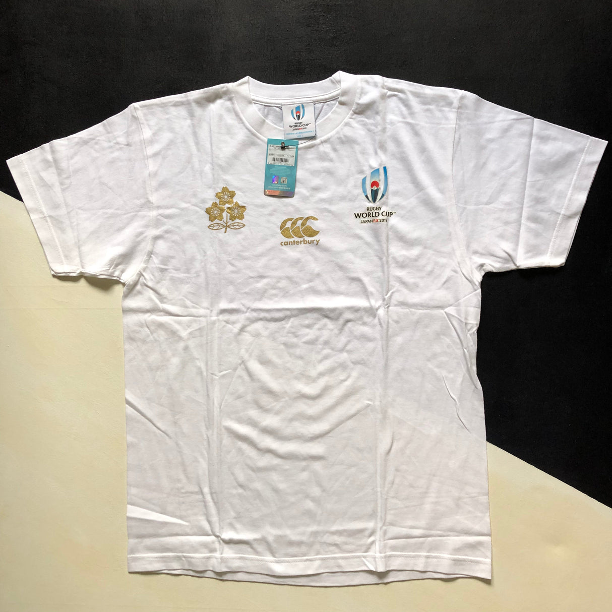 Japan National Rugby Team 2019 Rugby World Cup Commemorative Tee (White) Large BNWT Underdog Rugby - The Tier 2 Rugby Shop