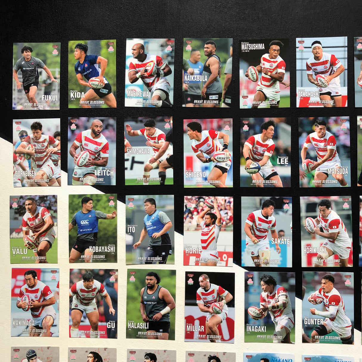 Japan National Rugby Team BBM 2023 Season Complete Regular Trading Card Set (85 Cards) Underdog Rugby - The Tier 2 Rugby Shop