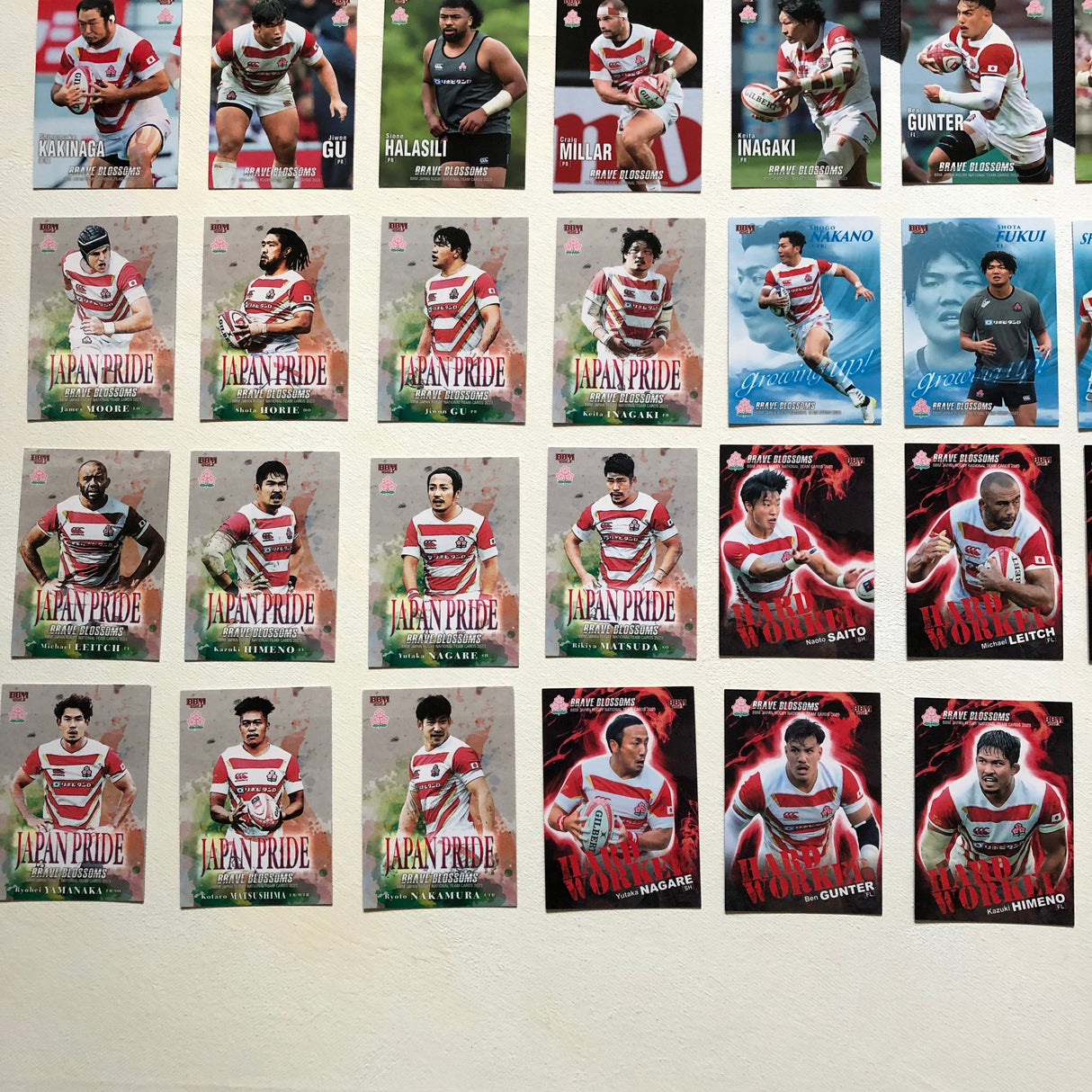 Japan National Rugby Team BBM 2023 Season Complete Regular Trading Card Set (85 Cards) Underdog Rugby - The Tier 2 Rugby Shop