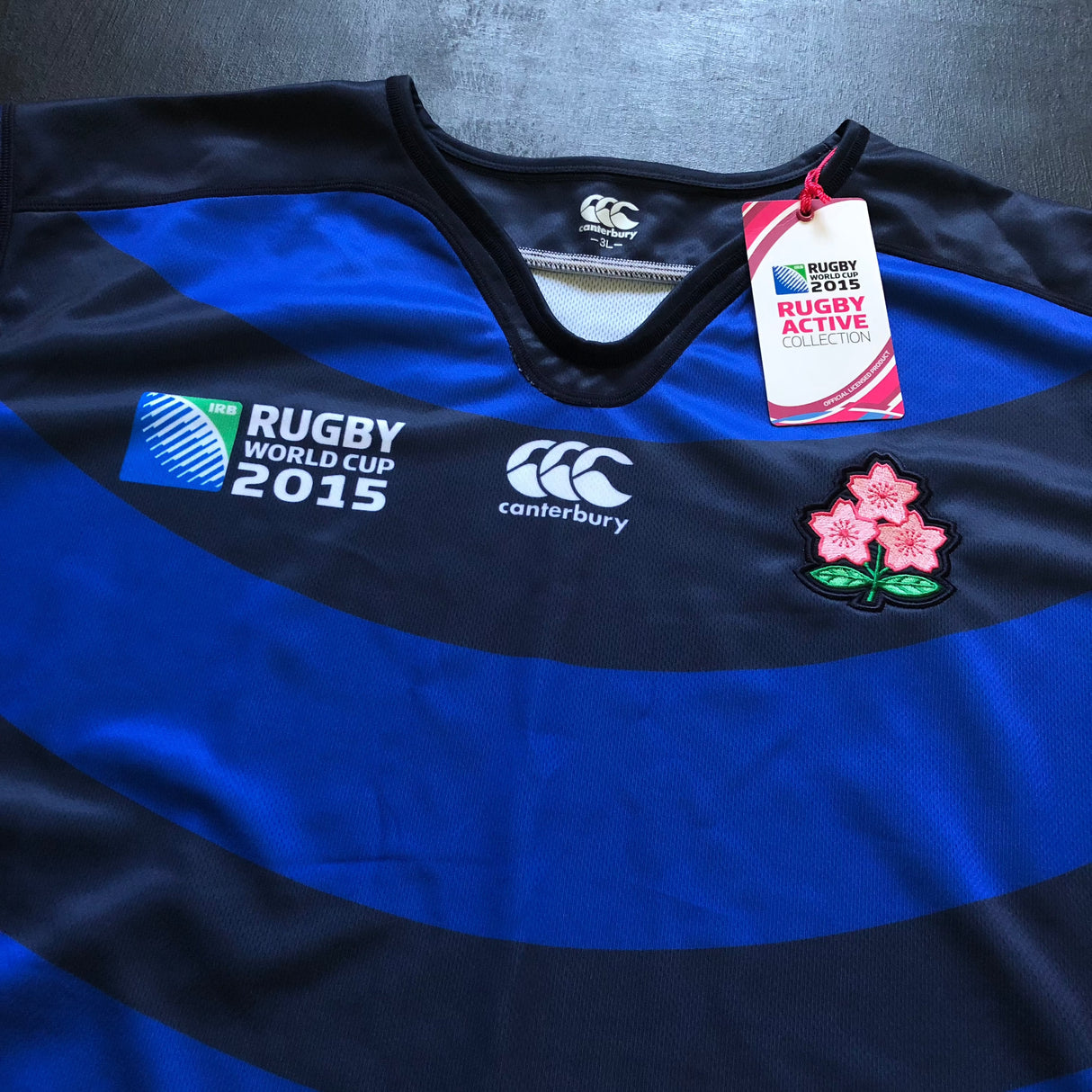 Japan National Rugby Team Jersey 2015 Rugby World Cup Away 3L BNWT Underdog Rugby - The Tier 2 Rugby Shop