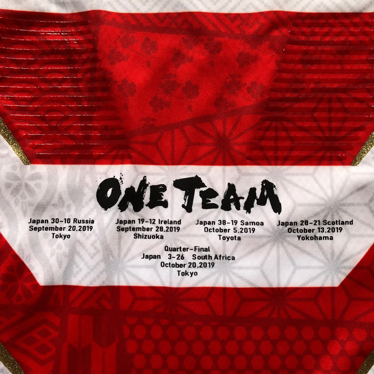 Japan National Rugby Team Jersey 2019 Rugby World Cup Player Issue Commemerative Ltd Edition 3L Underdog Rugby - The Tier 2 Rugby Shop