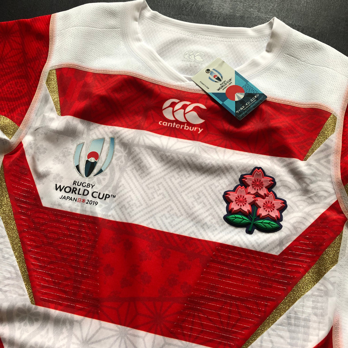 Japan National Rugby Team Jersey 2019 Rugby World Cup Player Issue Limited Edition Large BNIB Underdog Rugby - The Tier 2 Rugby Shop