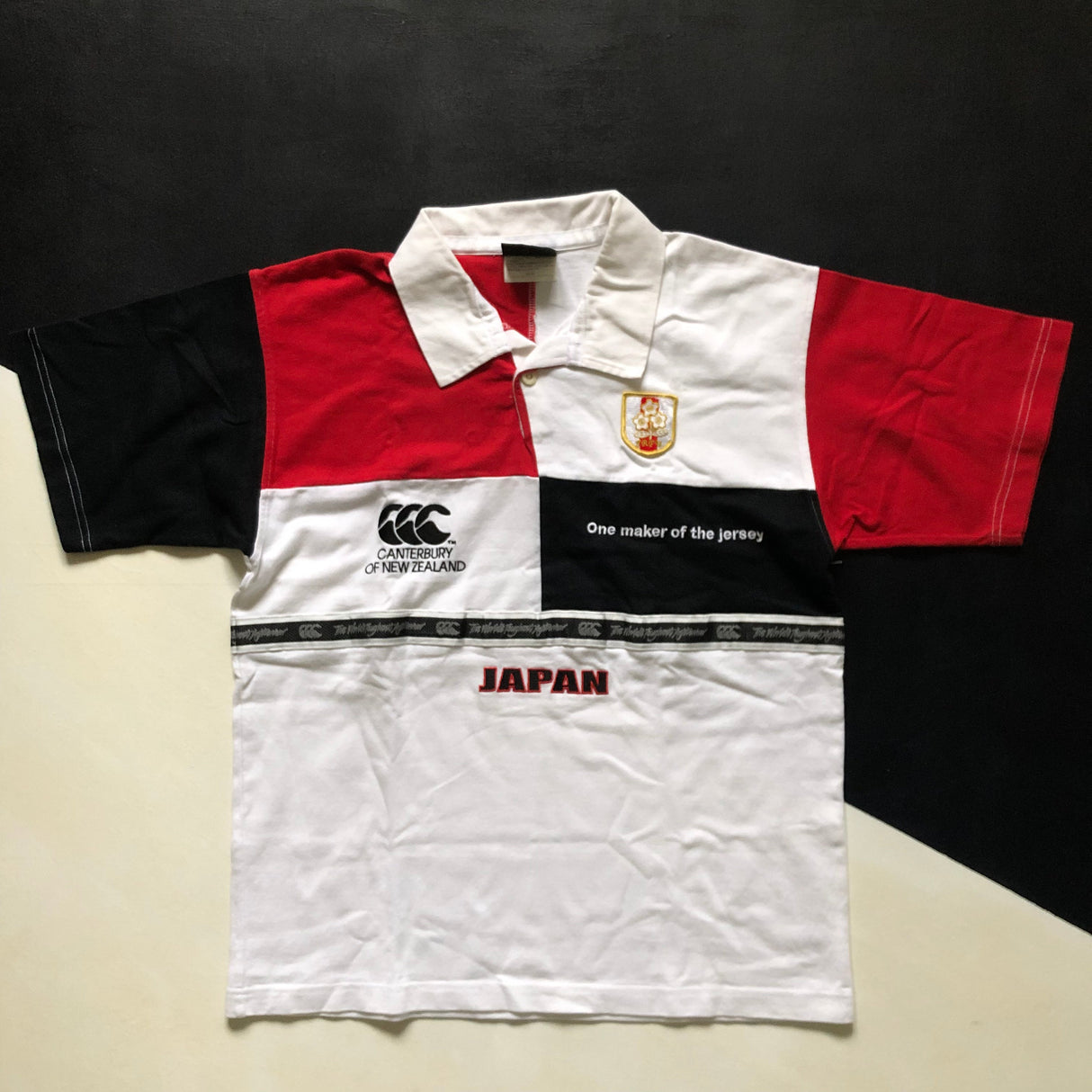 Japan National Rugby Team Supporters Jersey 1990's Medium Underdog Rugby - The Tier 2 Rugby Shop