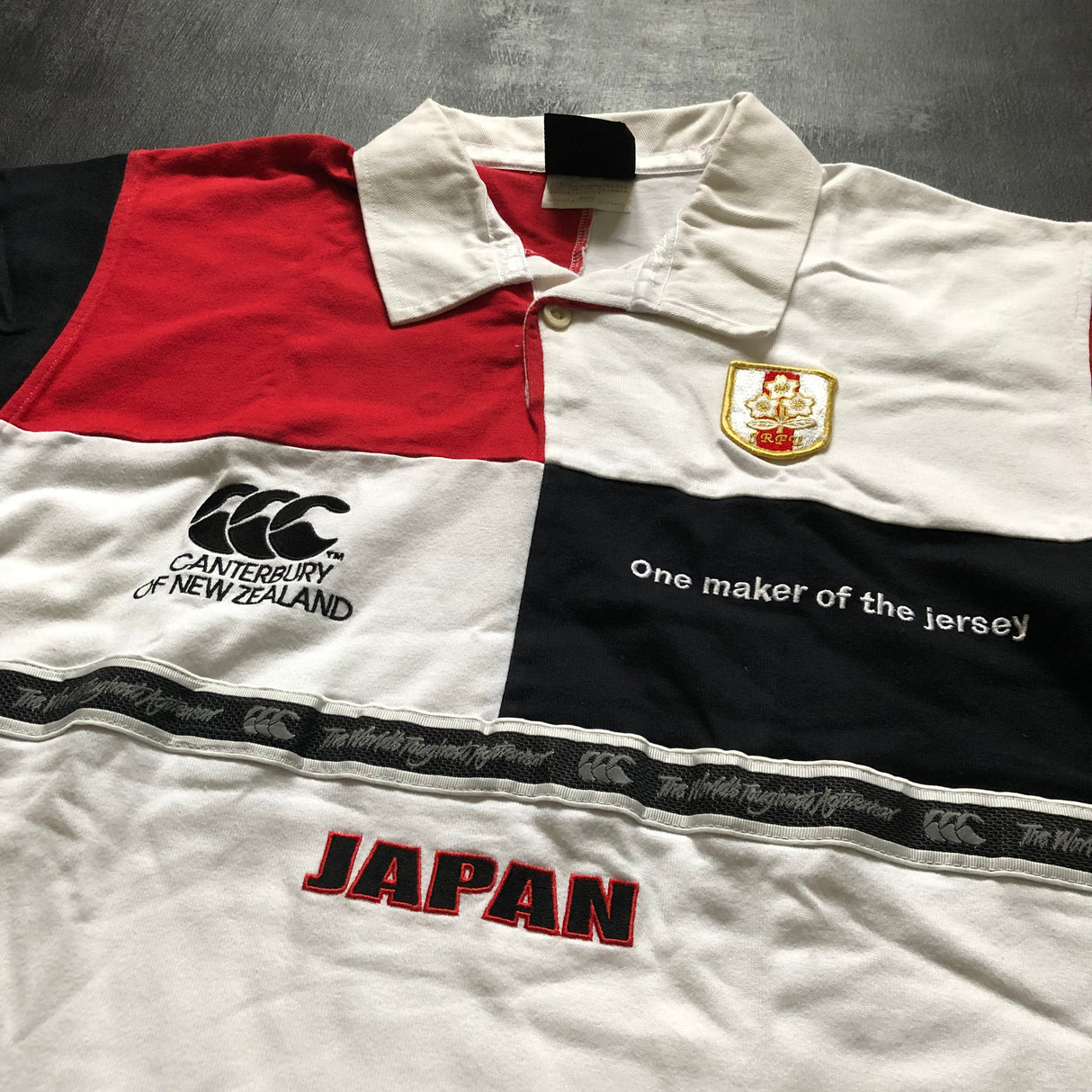 Japan National Rugby Team Supporters Jersey 1990's Medium Underdog Rugby - The Tier 2 Rugby Shop